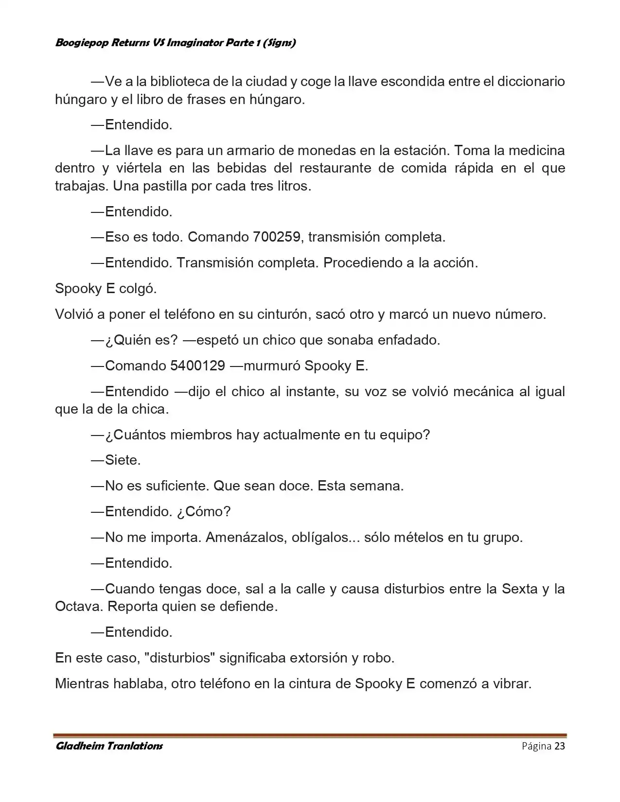 Boogiepop (Novela) - Capítulo 12 - Página 23 - LectorTMOo