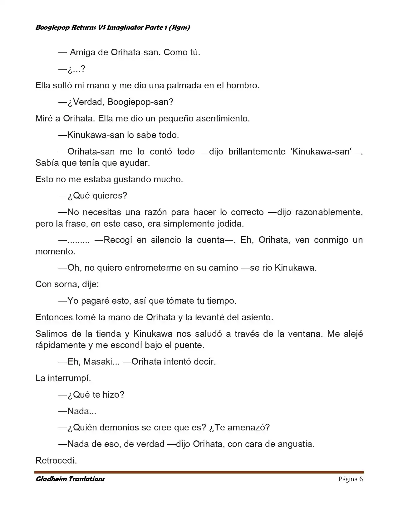 Boogiepop (Novela) - Capítulo 13 - Página 6 - LectorTMOo
