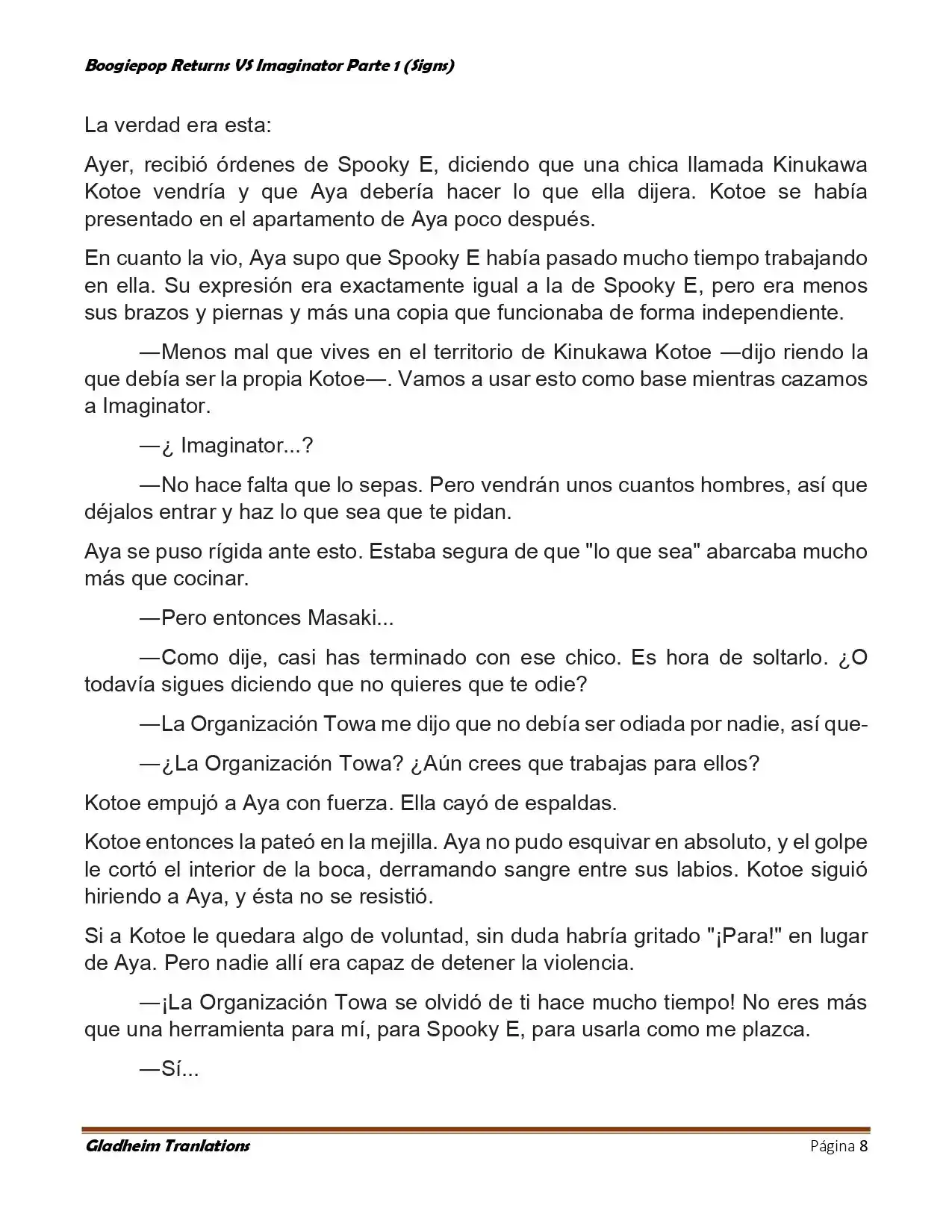 Boogiepop (Novela) - Capítulo 13 - Página 8 - LectorTMOo