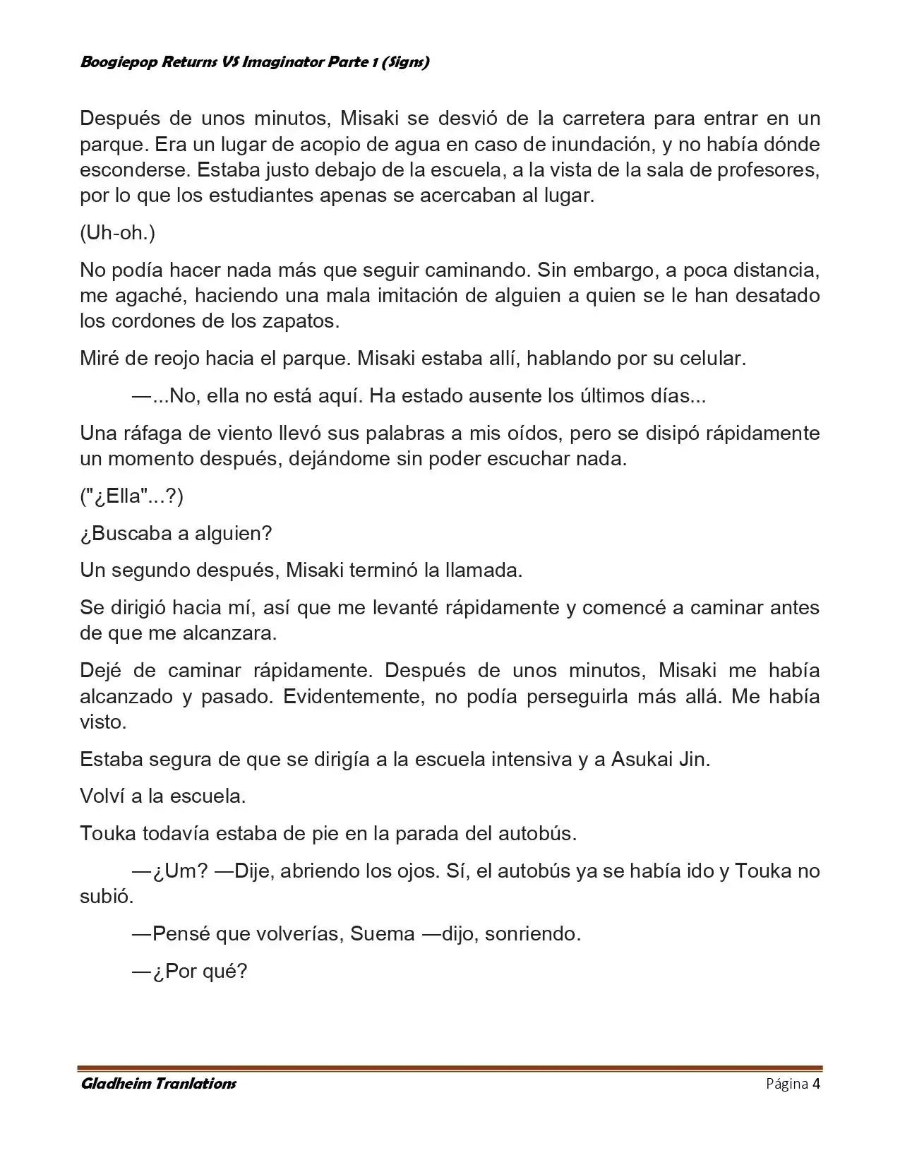 Boogiepop (Novela) - Capítulo 14 - Página 4 - LectorTMOo