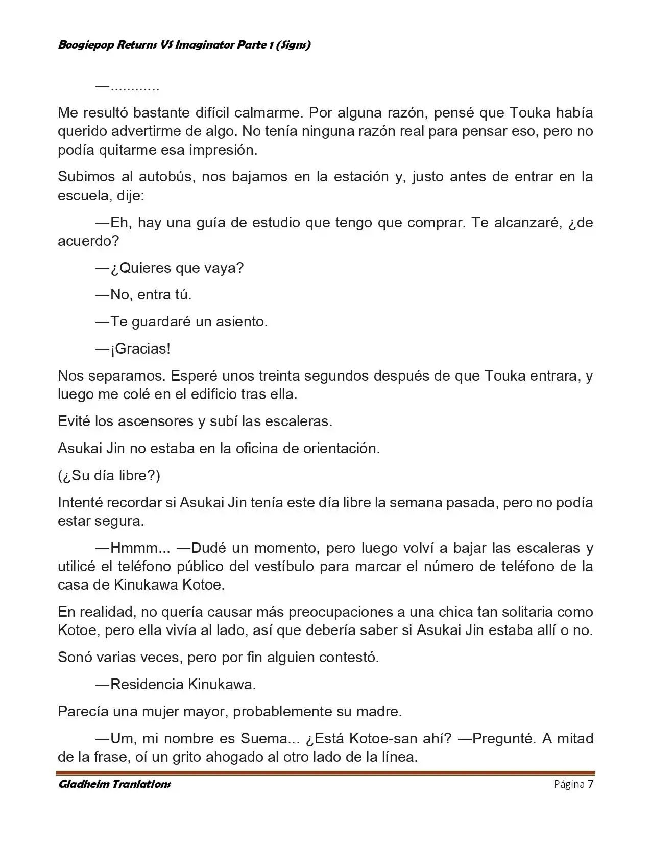 Boogiepop (Novela) - Capítulo 14 - Página 7 - LectorTMOo