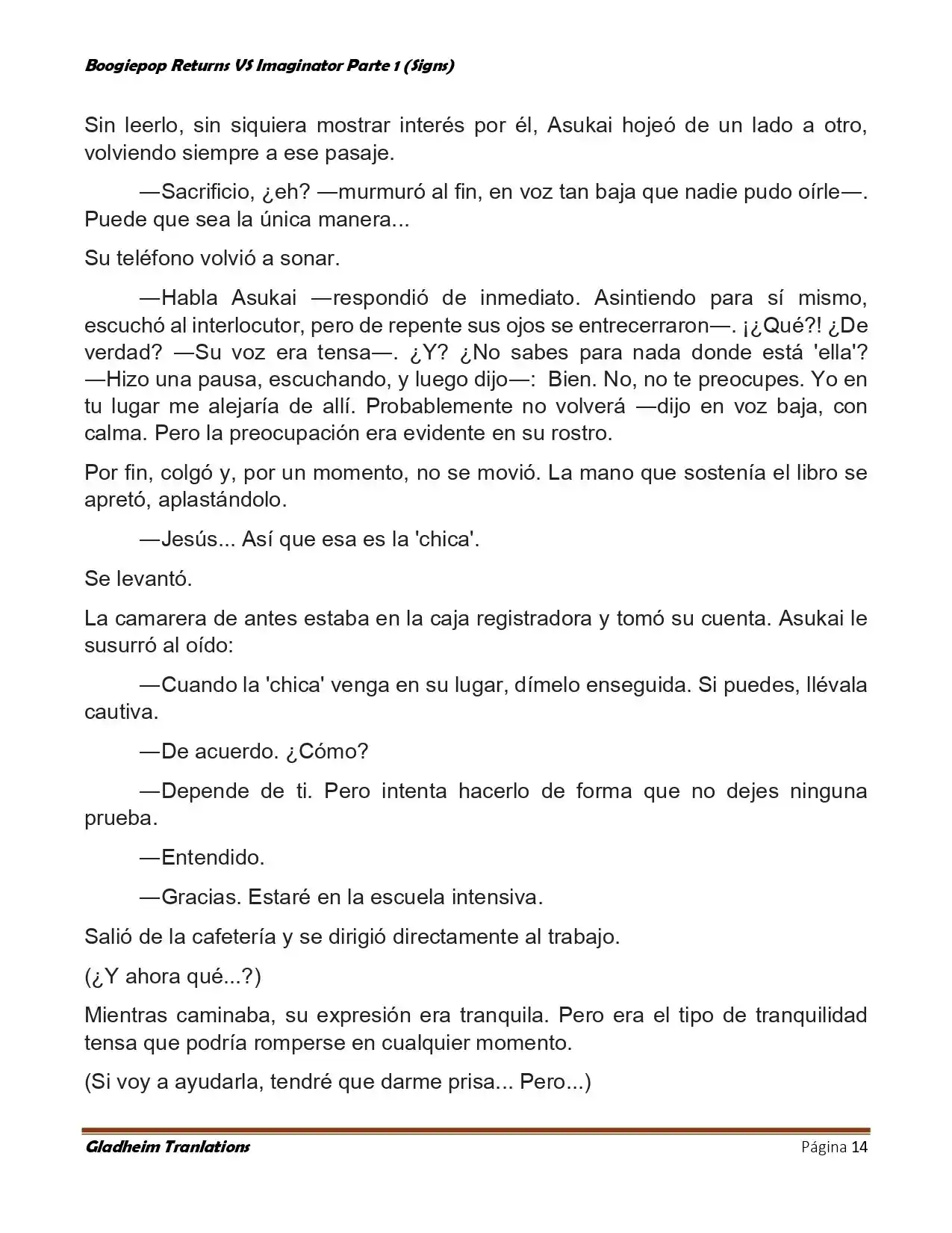 Boogiepop (Novela) - Capítulo 14 - Página 14 - LectorTMOo