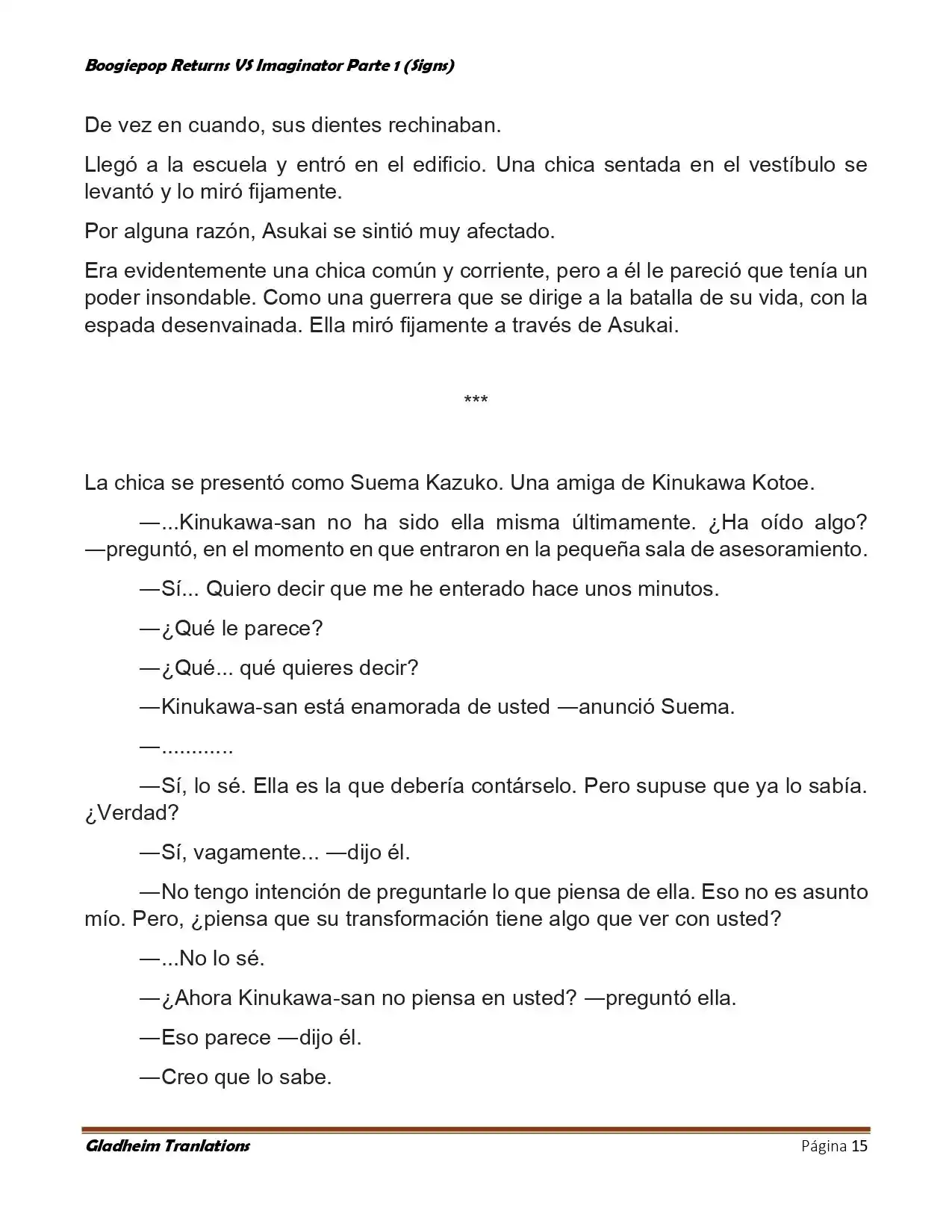 Boogiepop (Novela) - Capítulo 14 - Página 15 - LectorTMOo