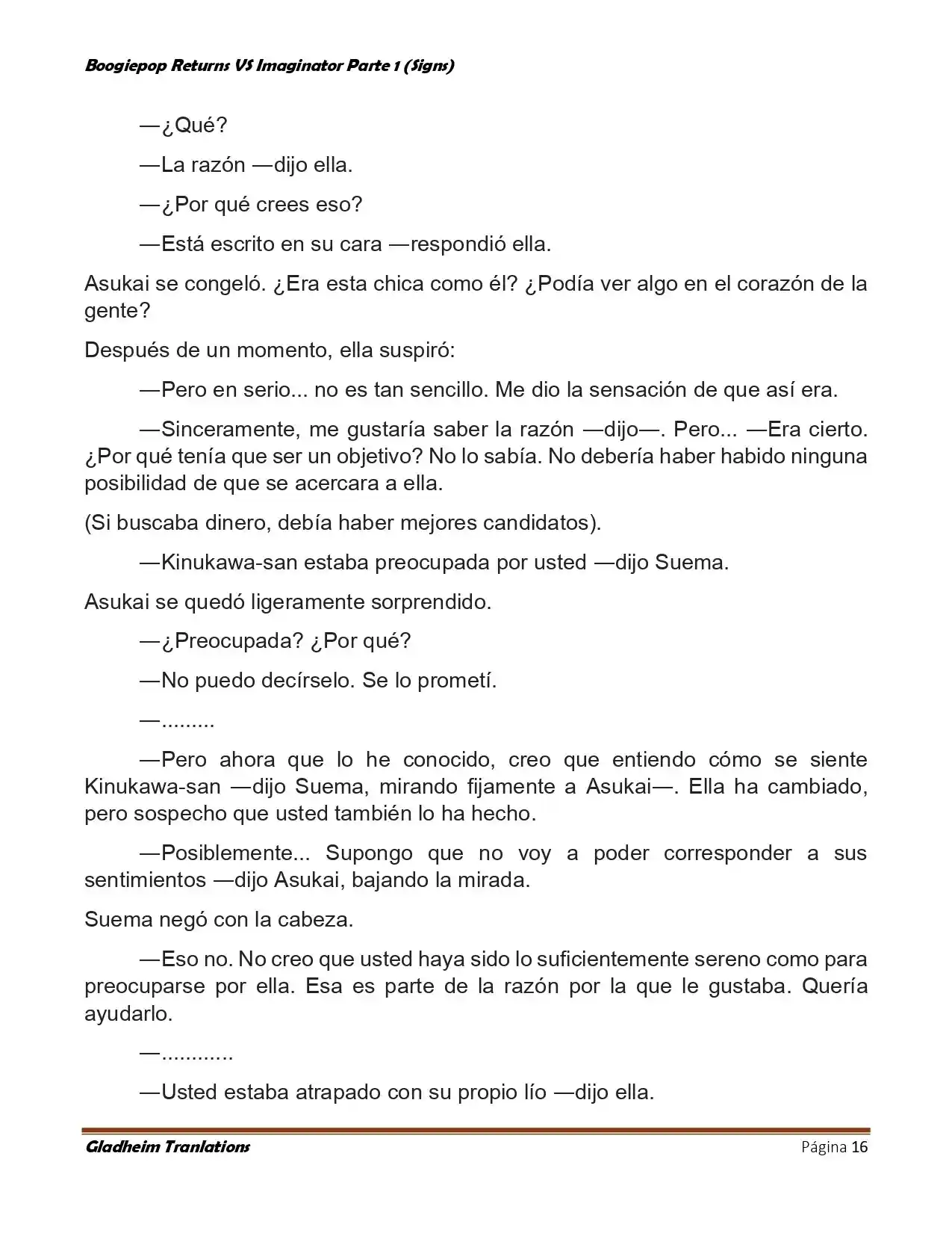 Boogiepop (Novela) - Capítulo 14 - Página 16 - LectorTMOo