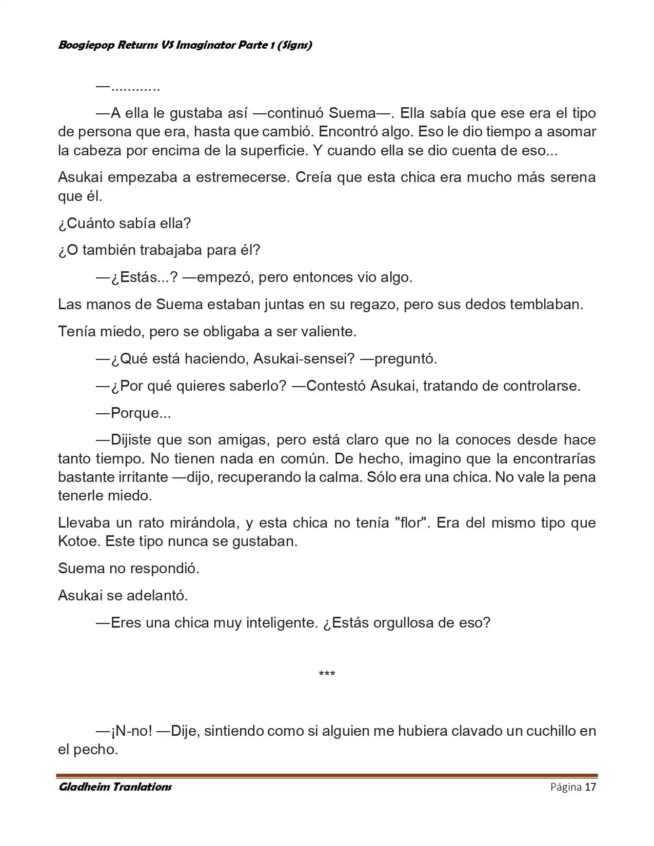 Boogiepop (Novela) - Capítulo 14 - Página 17 - LectorTMOo