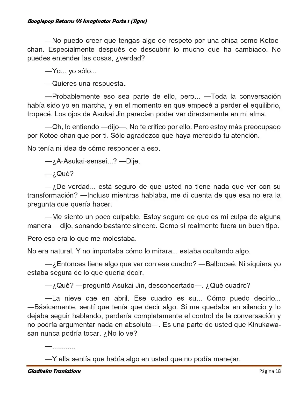 Boogiepop (Novela) - Capítulo 14 - Página 18 - LectorTMOo
