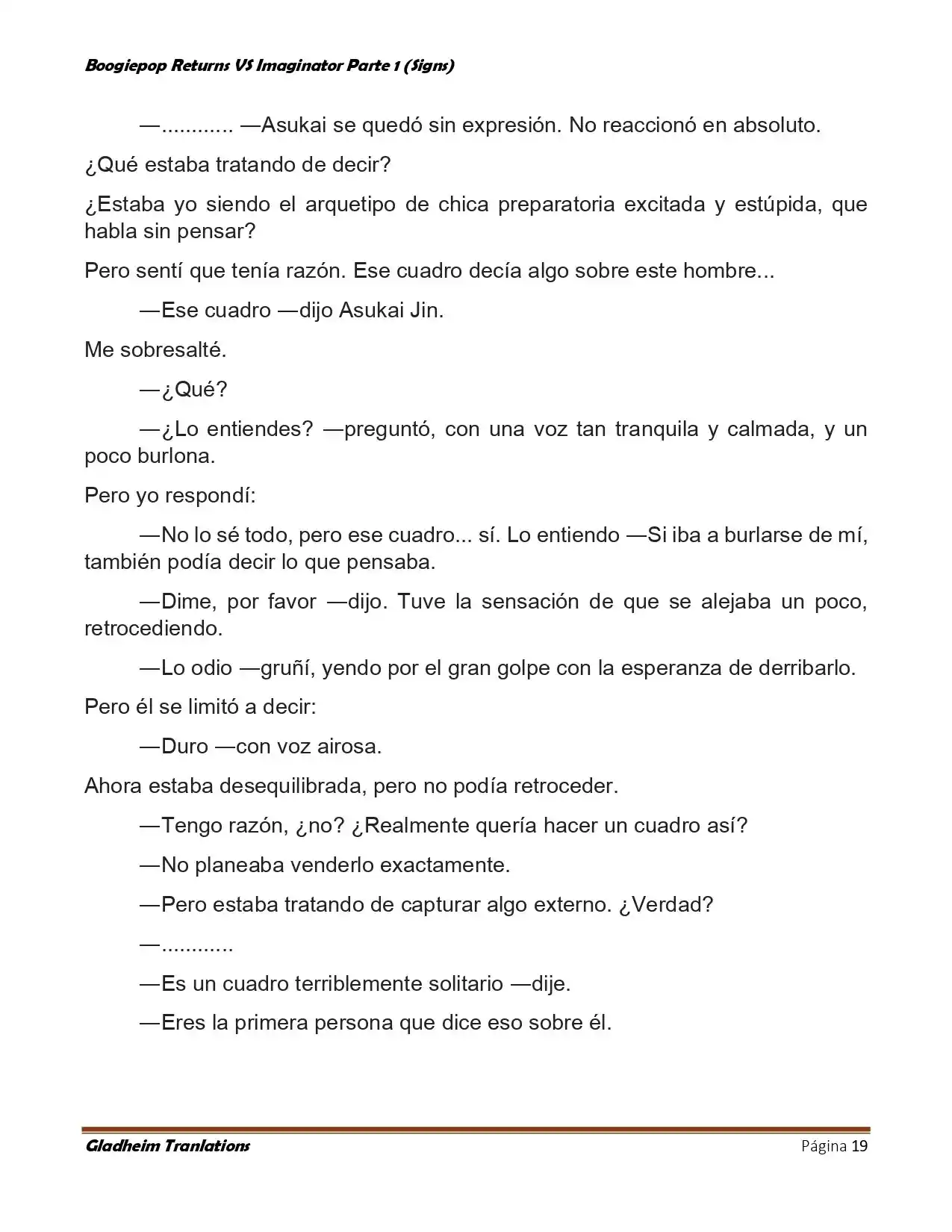 Boogiepop (Novela) - Capítulo 14 - Página 19 - LectorTMOo