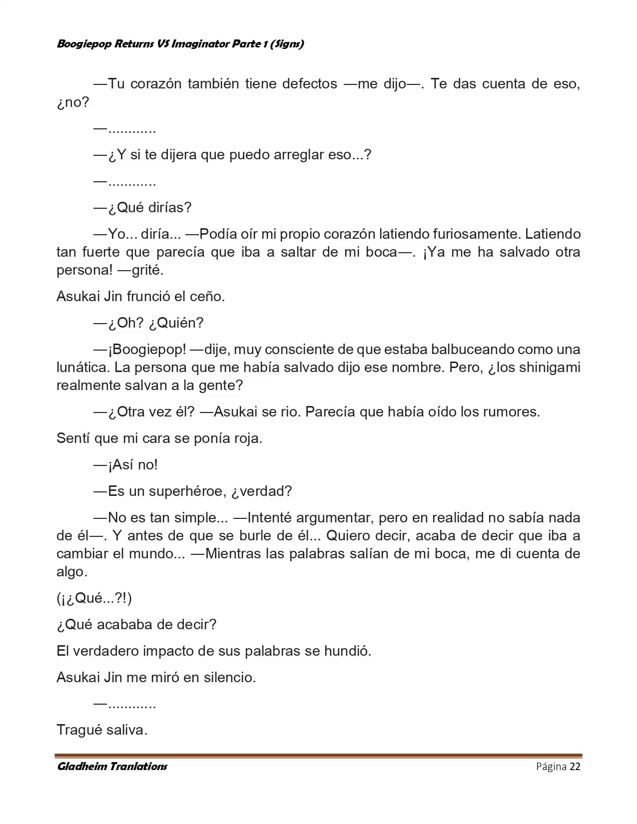 Boogiepop (Novela) - Capítulo 14 - Página 22 - LectorTMOo