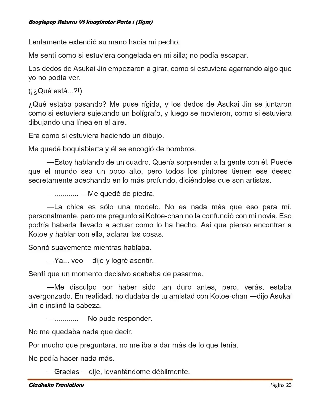Boogiepop (Novela) - Capítulo 14 - Página 23 - LectorTMOo
