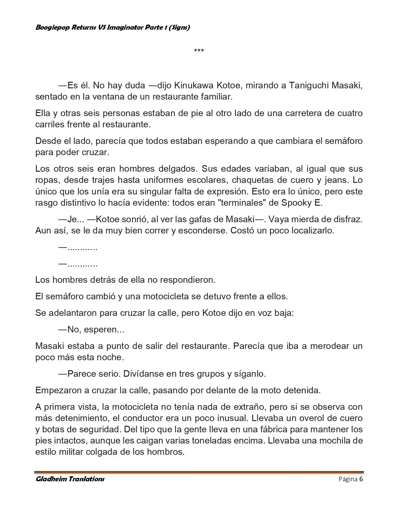 Boogiepop (Novela) - Capítulo 15 - Página 6 - LectorTMOo