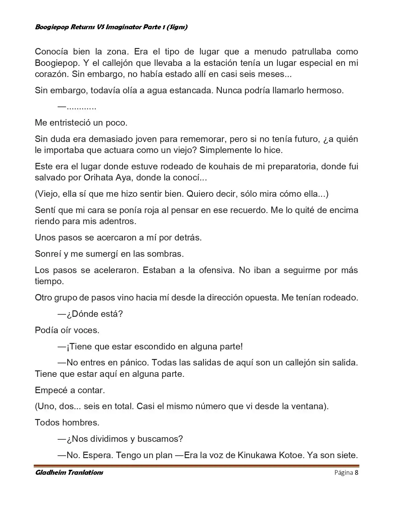 Boogiepop (Novela) - Capítulo 15 - Página 8 - LectorTMOo