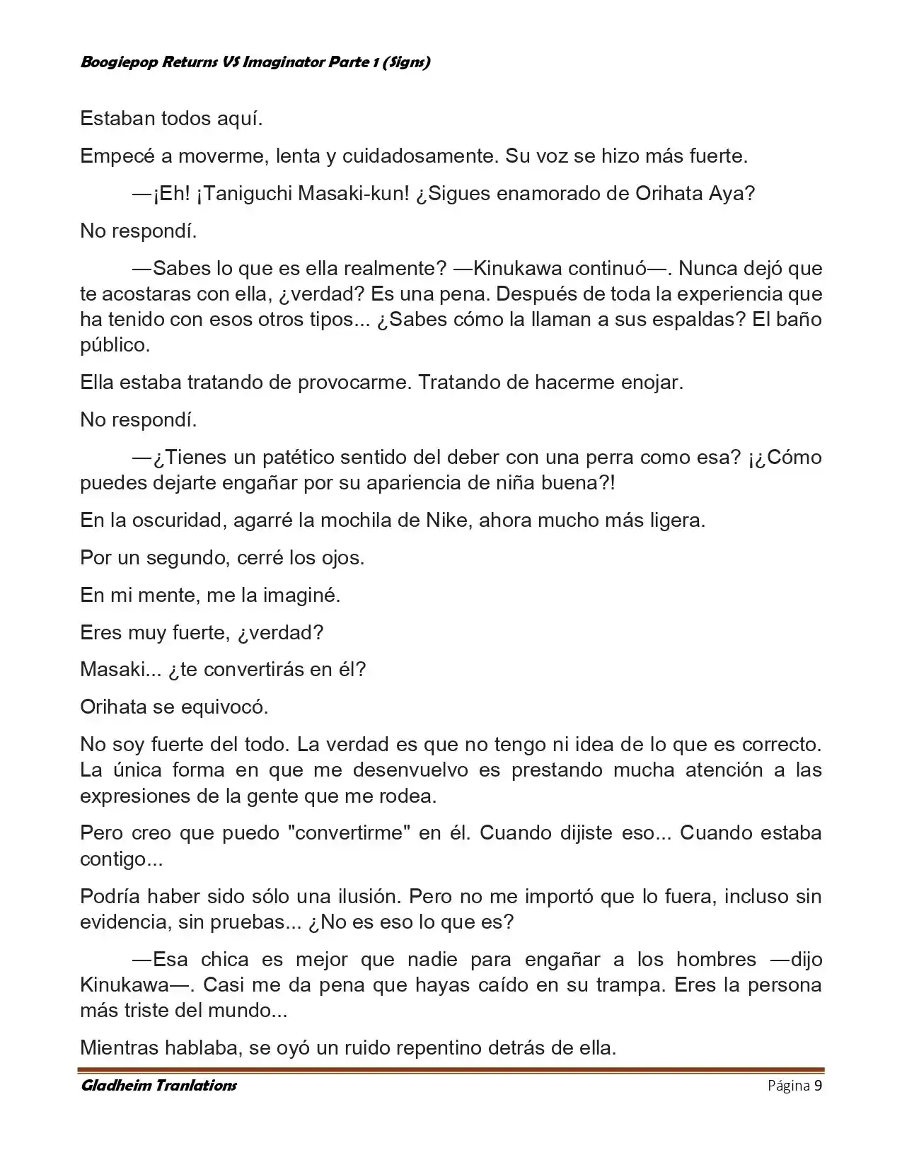 Boogiepop (Novela) - Capítulo 15 - Página 9 - LectorTMOo