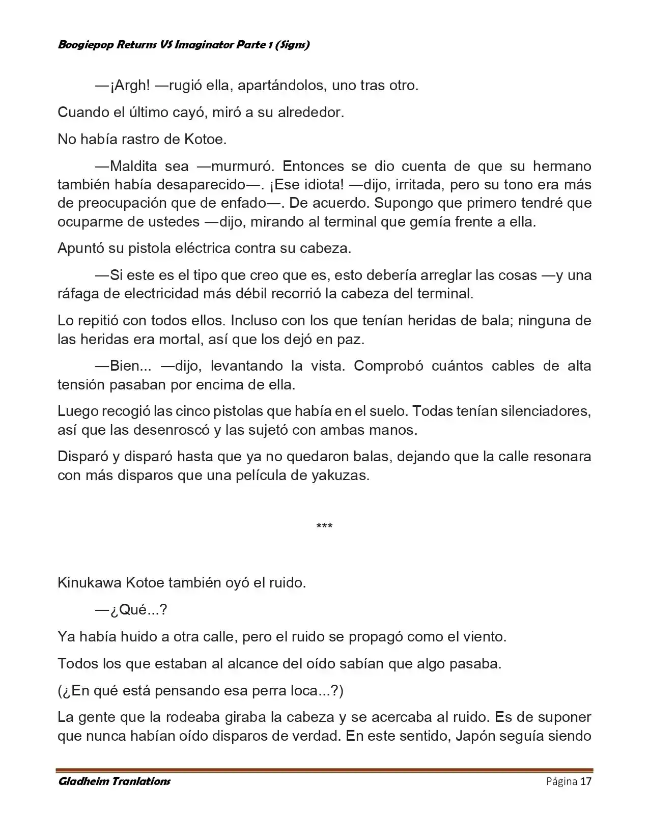 Boogiepop (Novela) - Capítulo 15 - Página 17 - LectorTMOo