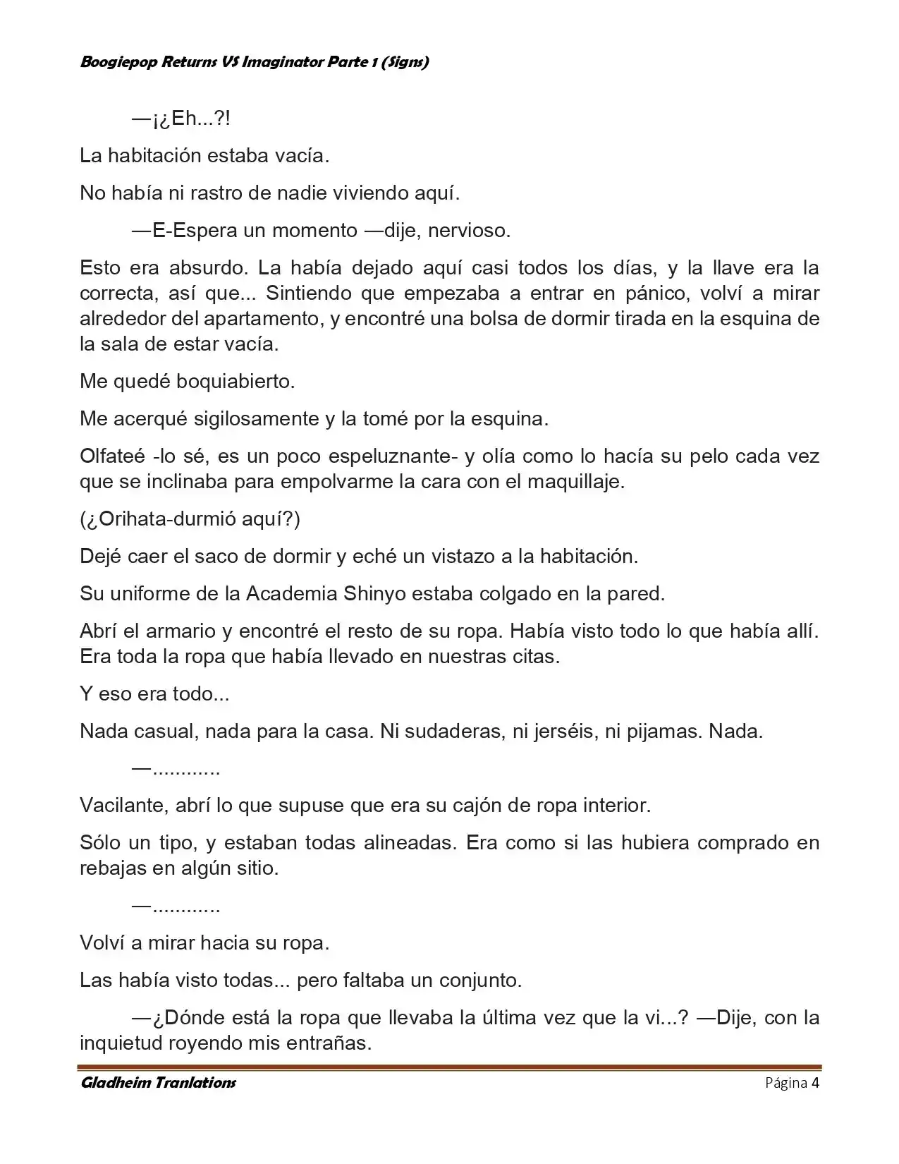 Boogiepop (Novela) - Capítulo 16 - Página 4 - LectorTMOo