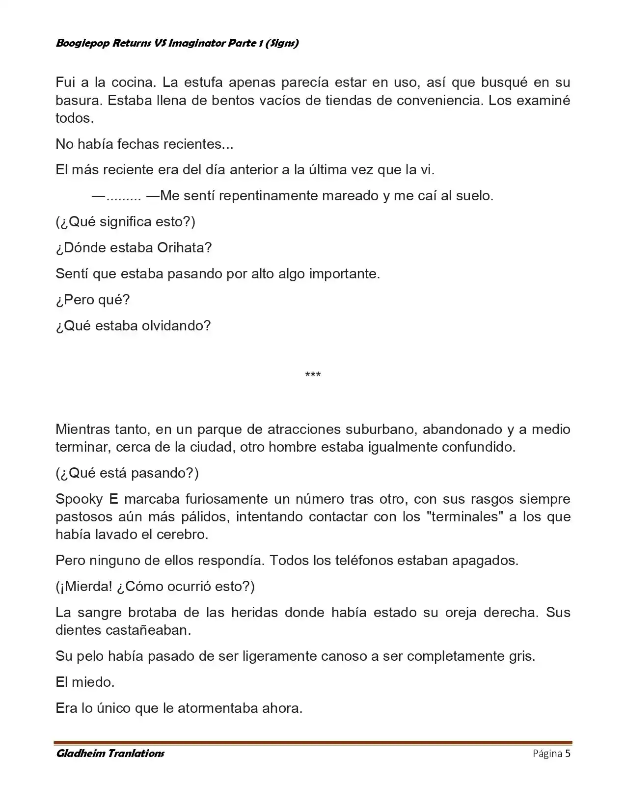 Boogiepop (Novela) - Capítulo 16 - Página 5 - LectorTMOo