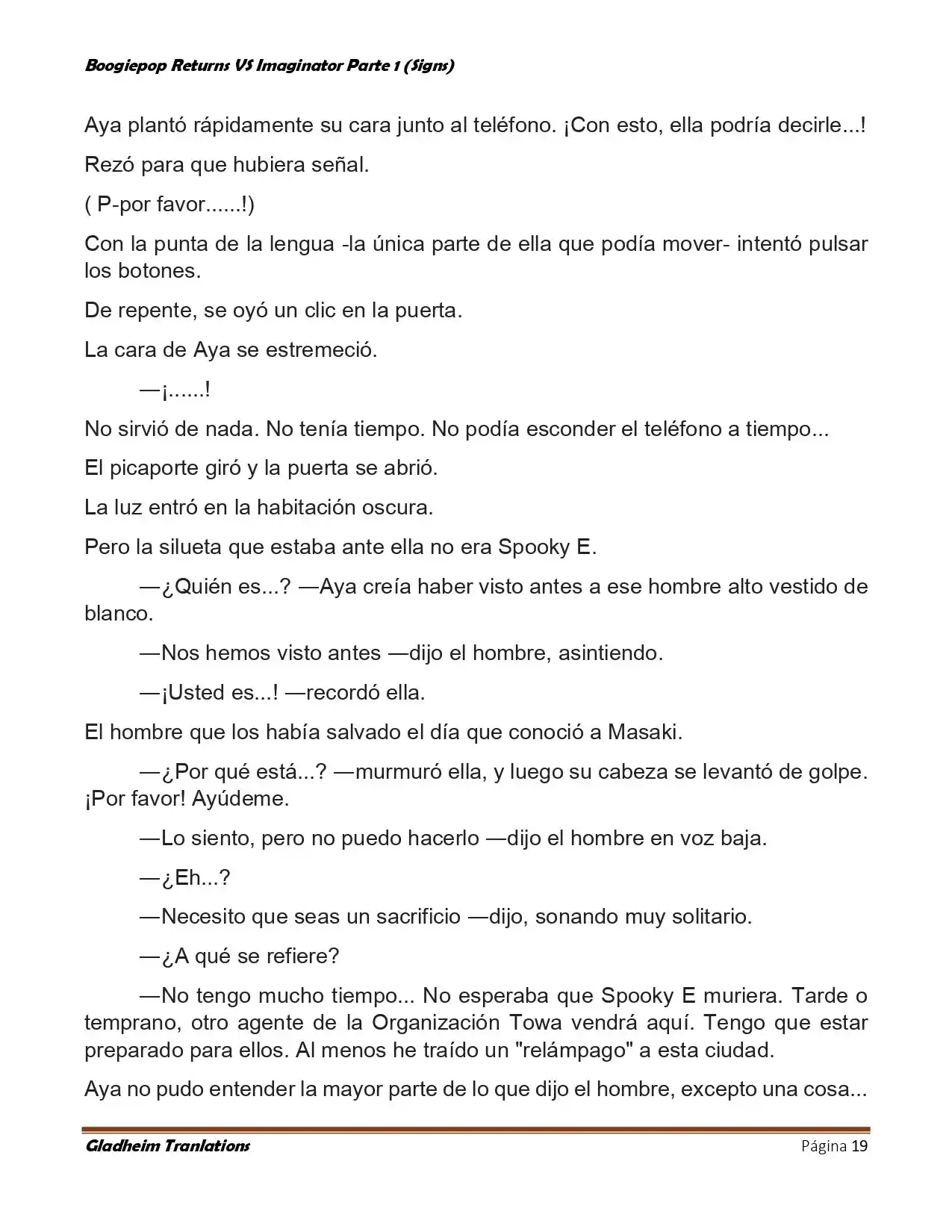 Boogiepop (Novela) - Capítulo 16 - Página 19 - LectorTMOo