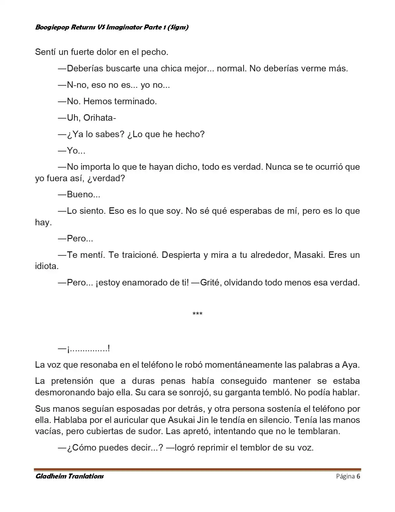Boogiepop (Novela) - Capítulo 17 - Página 6 - LectorTMOo