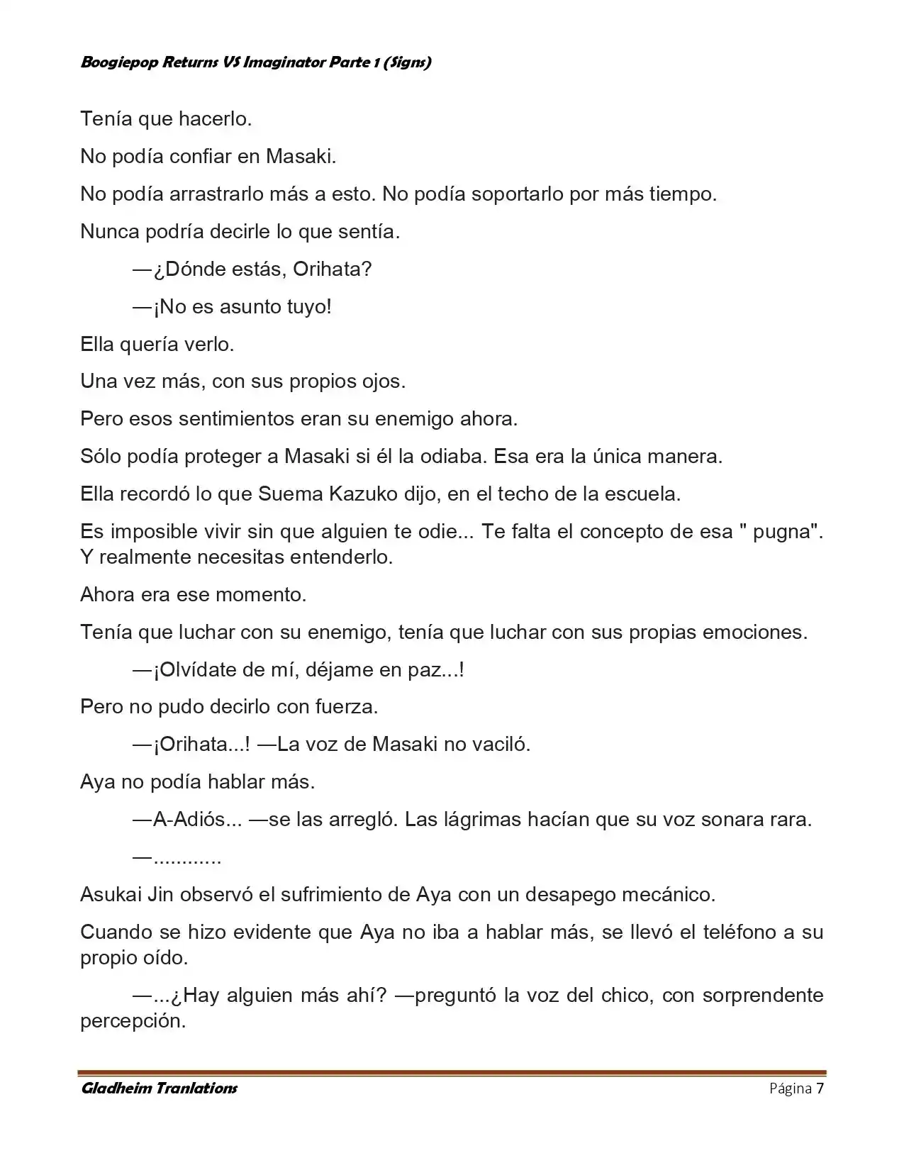 Boogiepop (Novela) - Capítulo 17 - Página 7 - LectorTMOo