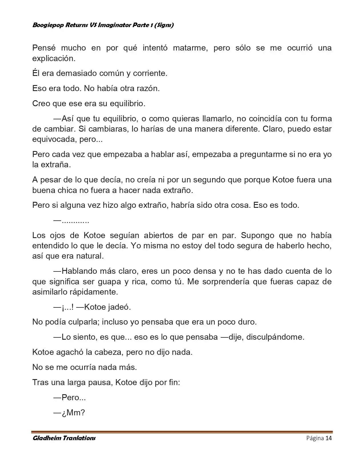 Boogiepop (Novela) - Capítulo 17 - Página 14 - LectorTMOo