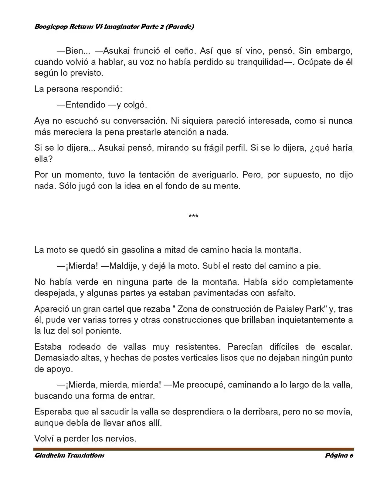 Boogiepop (Novela) - Capítulo 18 - Página 6 - LectorTMOo