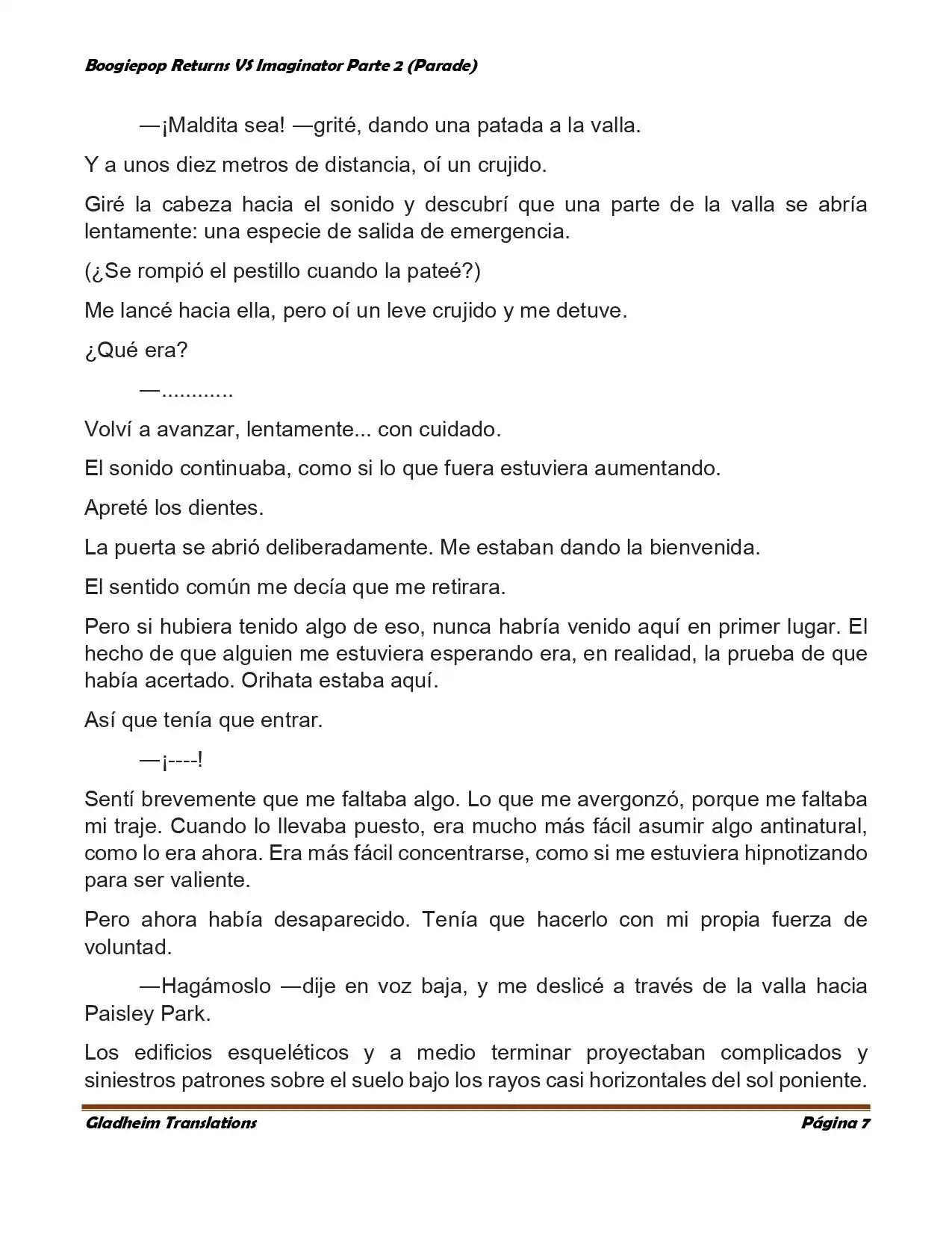 Boogiepop (Novela) - Capítulo 18 - Página 7 - LectorTMOo