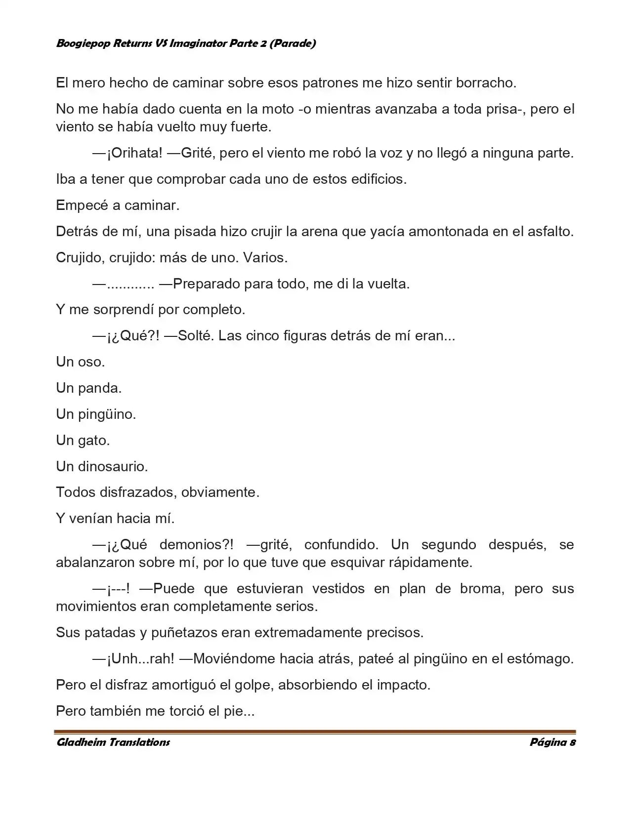 Boogiepop (Novela) - Capítulo 18 - Página 8 - LectorTMOo