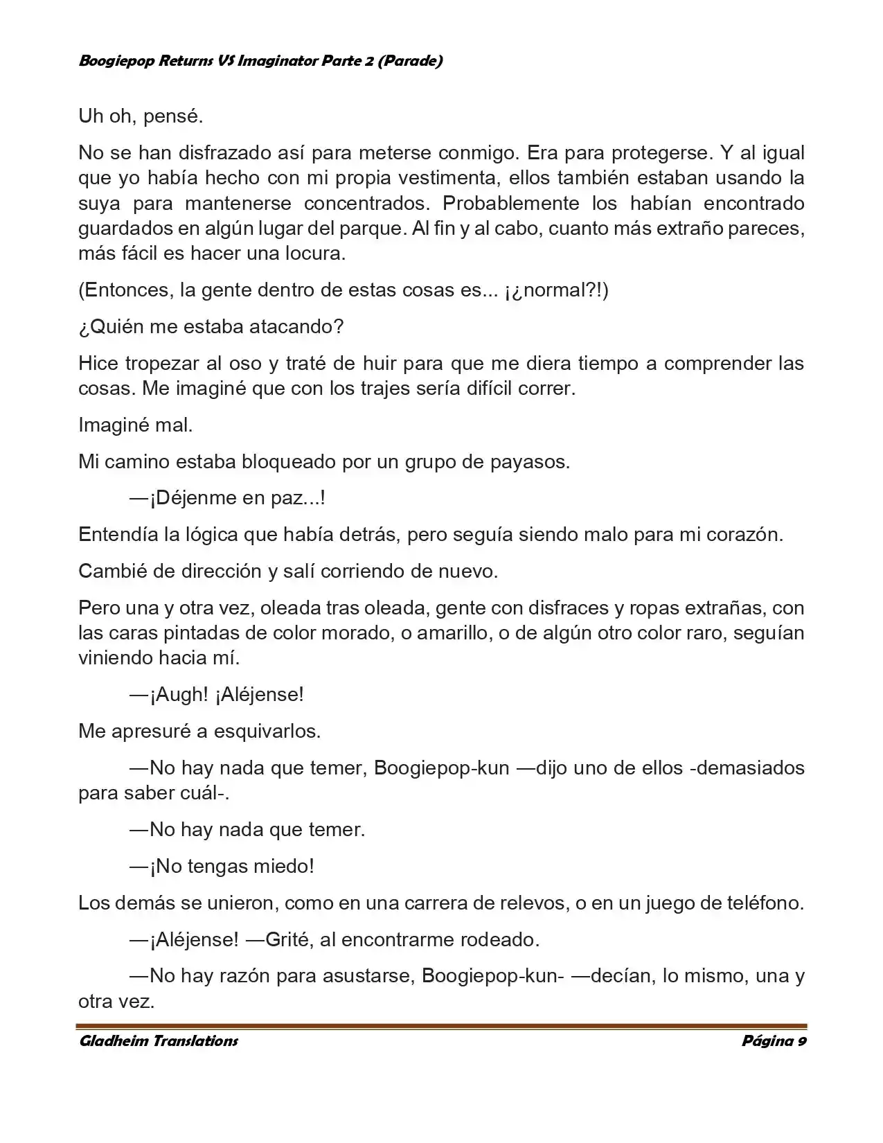 Boogiepop (Novela) - Capítulo 18 - Página 9 - LectorTMOo