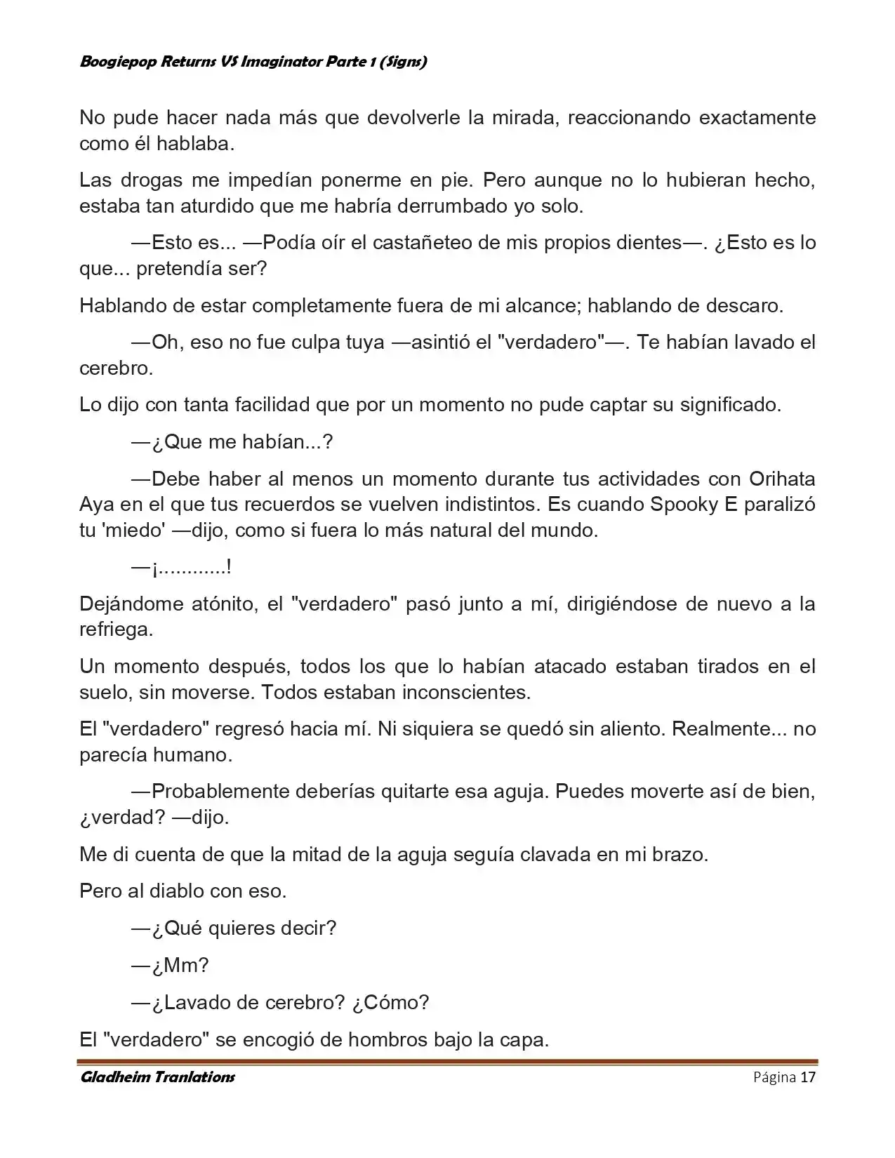 Boogiepop (Novela) - Capítulo 18 - Página 17 - LectorTMOo