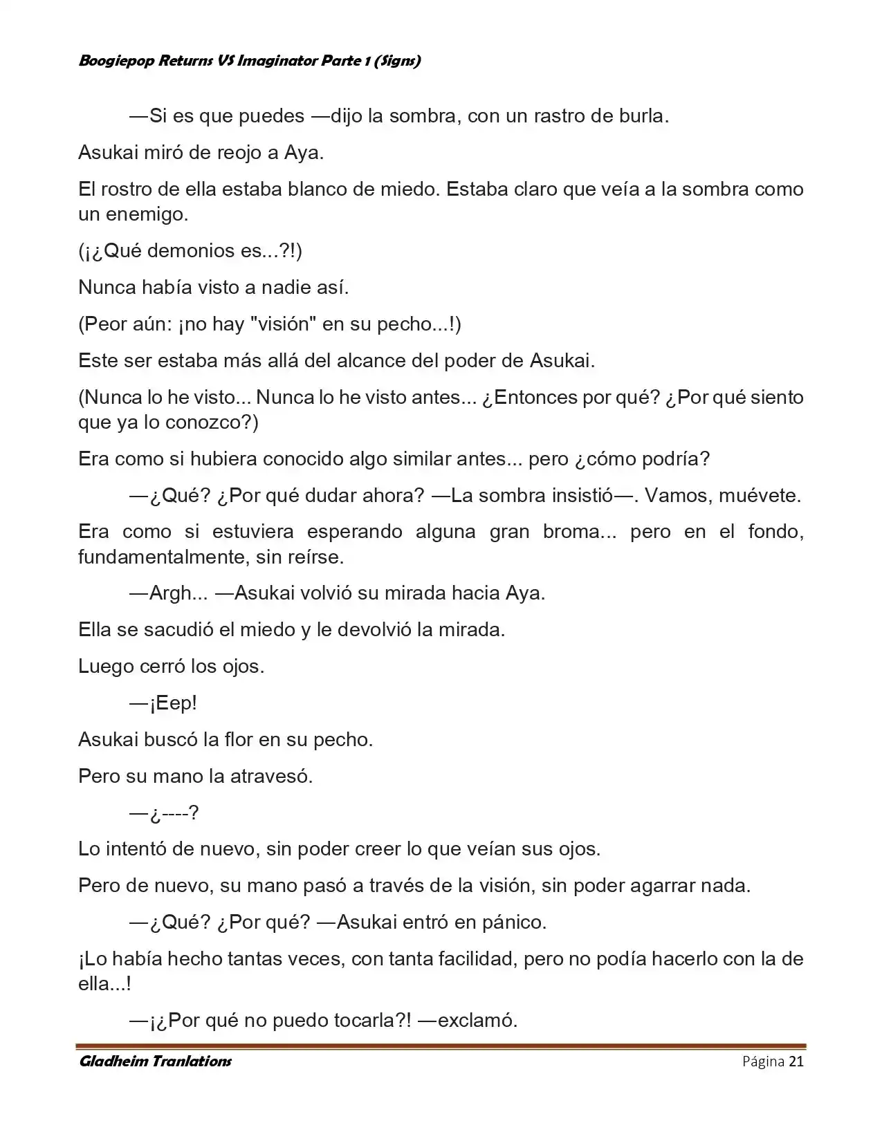 Boogiepop (Novela) - Capítulo 18 - Página 21 - LectorTMOo