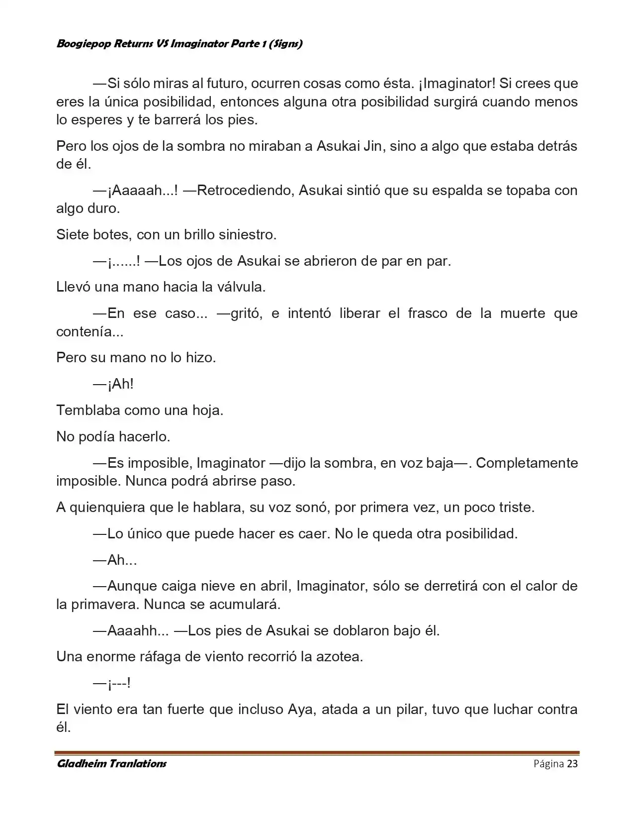 Boogiepop (Novela) - Capítulo 18 - Página 23 - LectorTMOo
