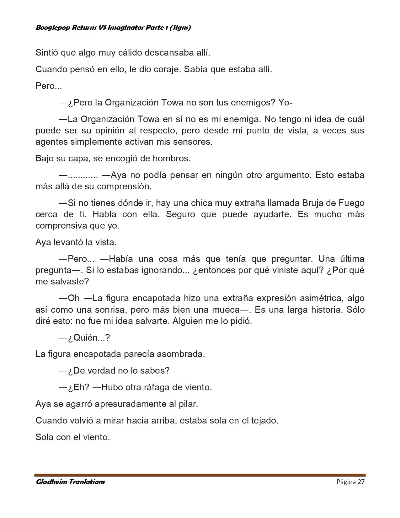 Boogiepop (Novela) - Capítulo 18 - Página 27 - LectorTMOo