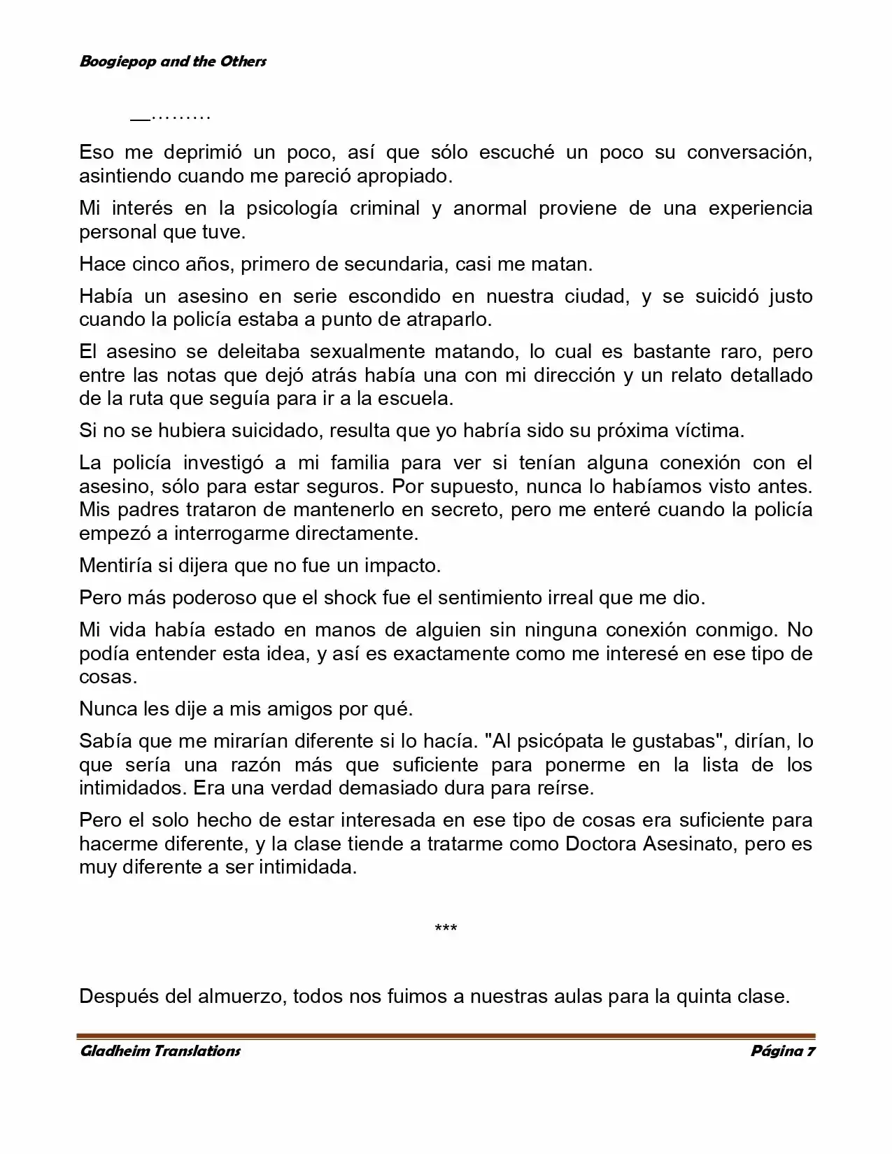 Boogiepop (Novela) - Capítulo 2 - Página 7 - LectorTMOo