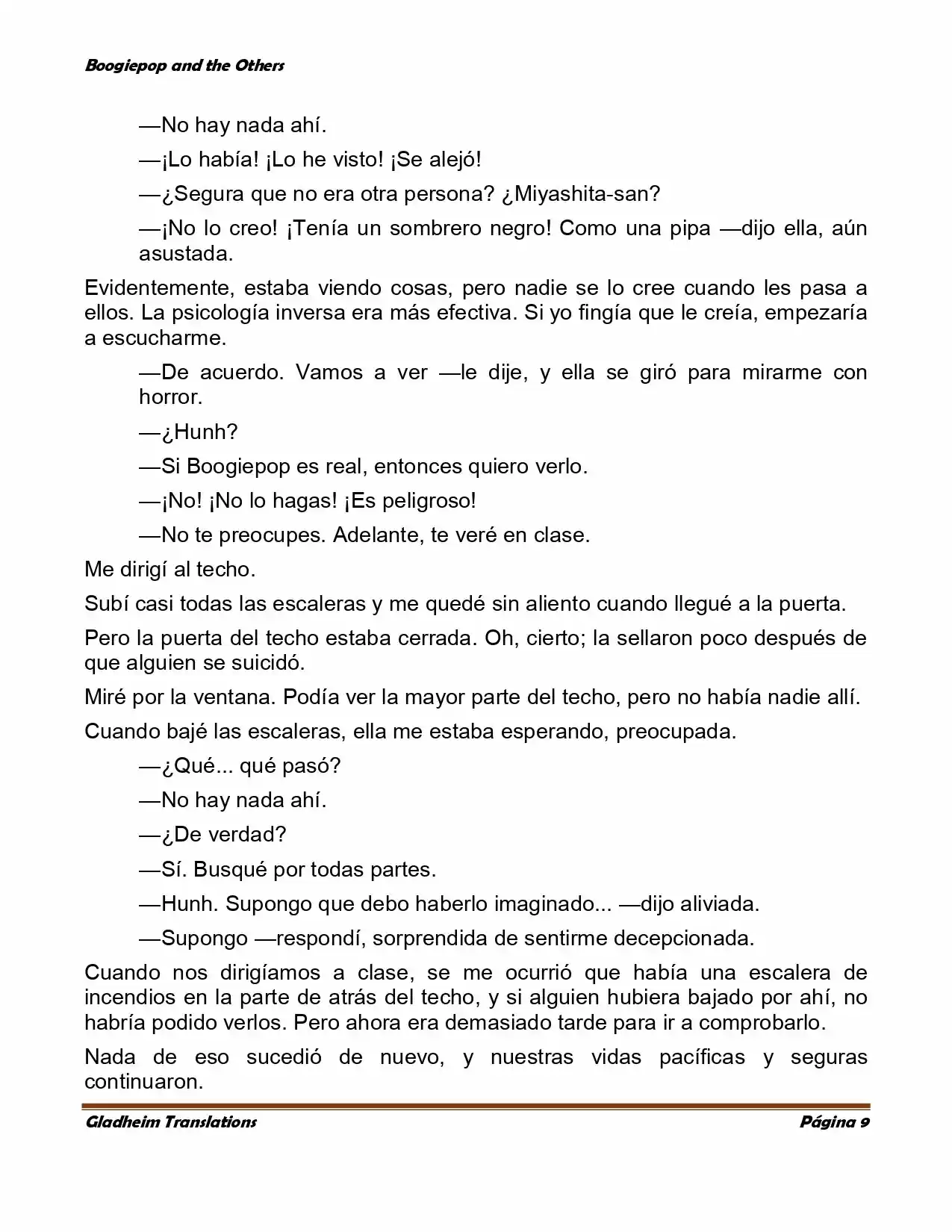 Boogiepop (Novela) - Capítulo 2 - Página 9 - LectorTMOo
