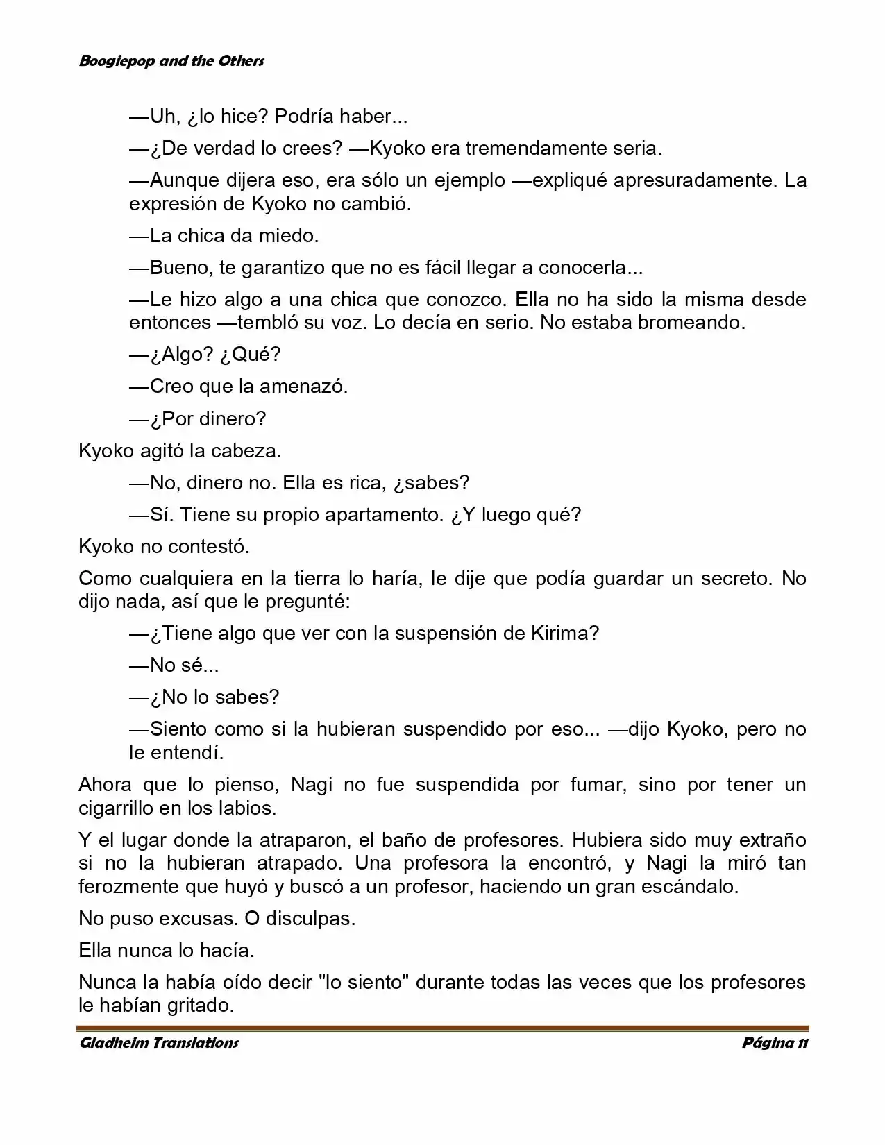 Boogiepop (Novela) - Capítulo 2 - Página 11 - LectorTMOo