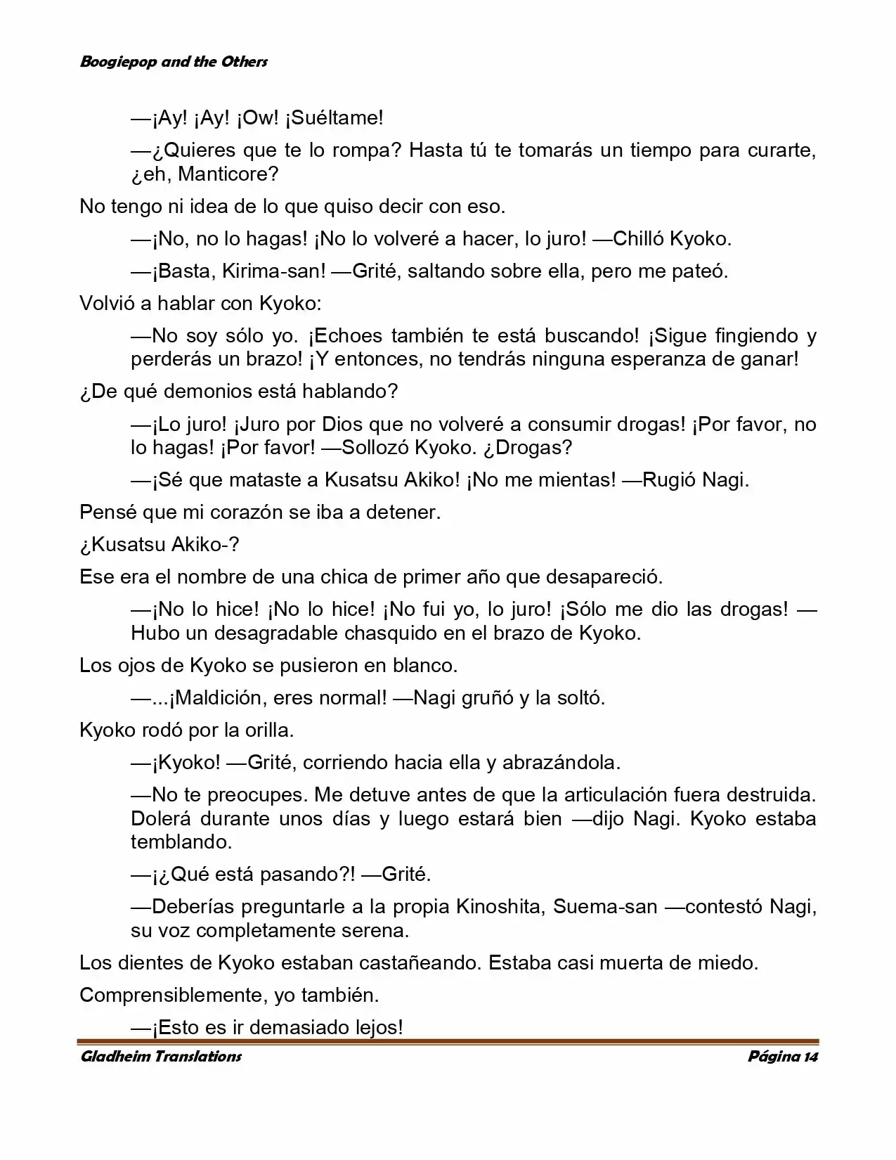 Boogiepop (Novela) - Capítulo 2 - Página 14 - LectorTMOo