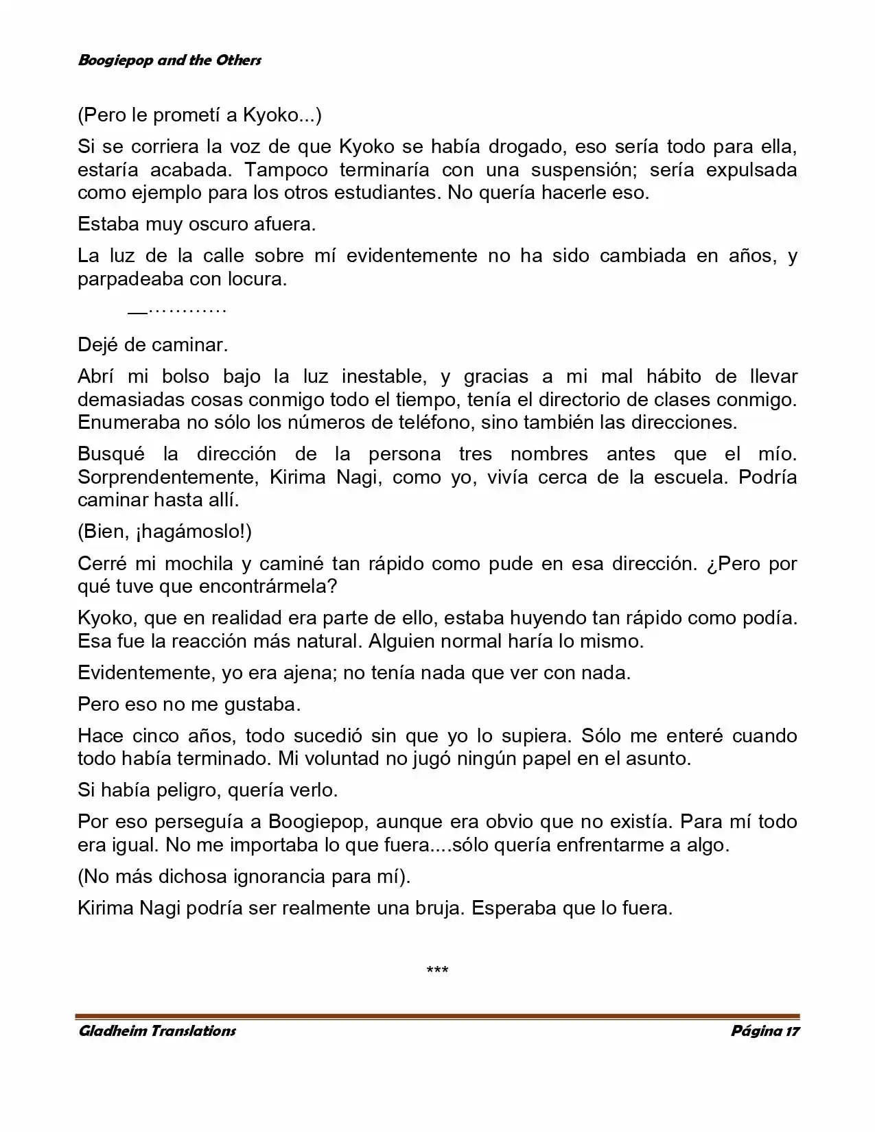 Boogiepop (Novela) - Capítulo 2 - Página 17 - LectorTMOo