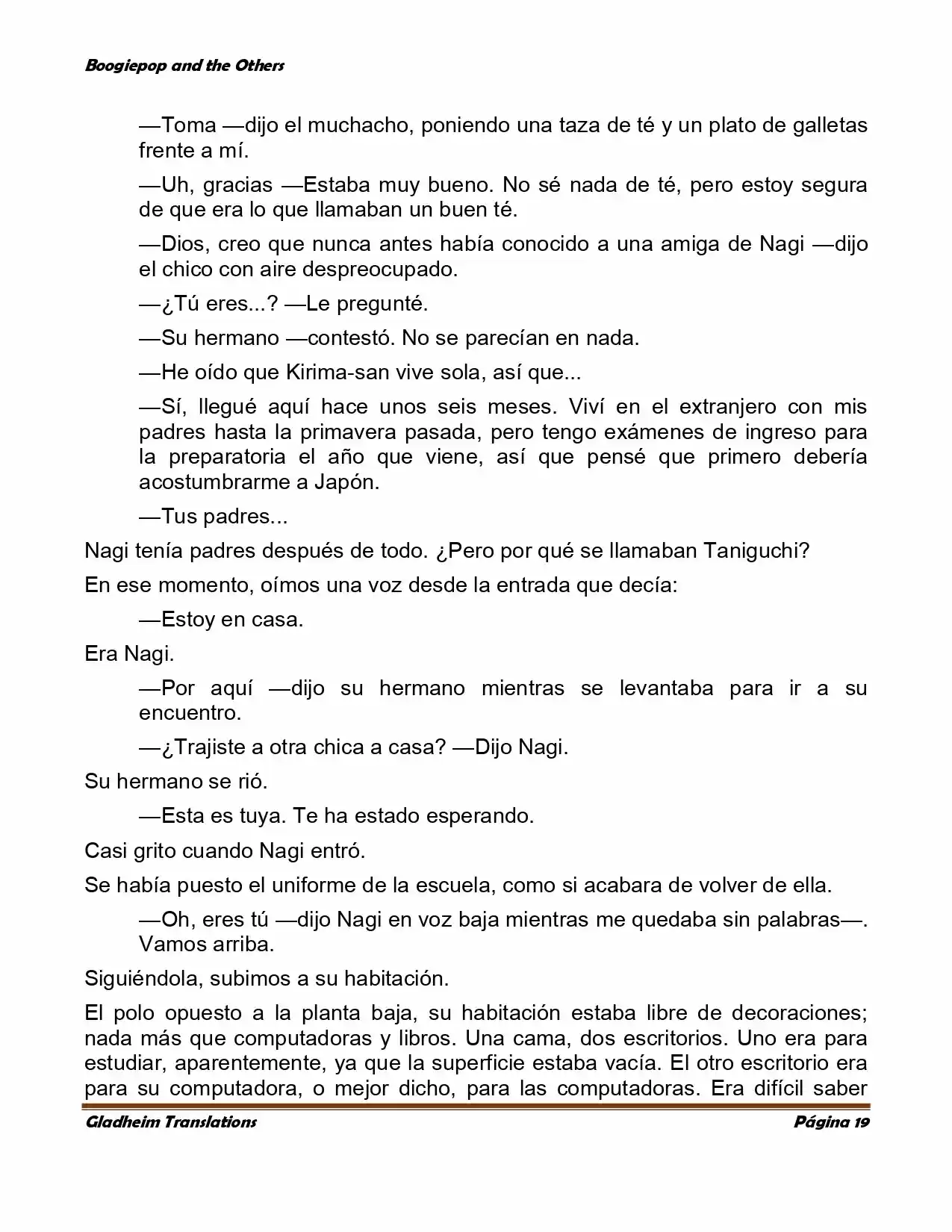 Boogiepop (Novela) - Capítulo 2 - Página 19 - LectorTMOo