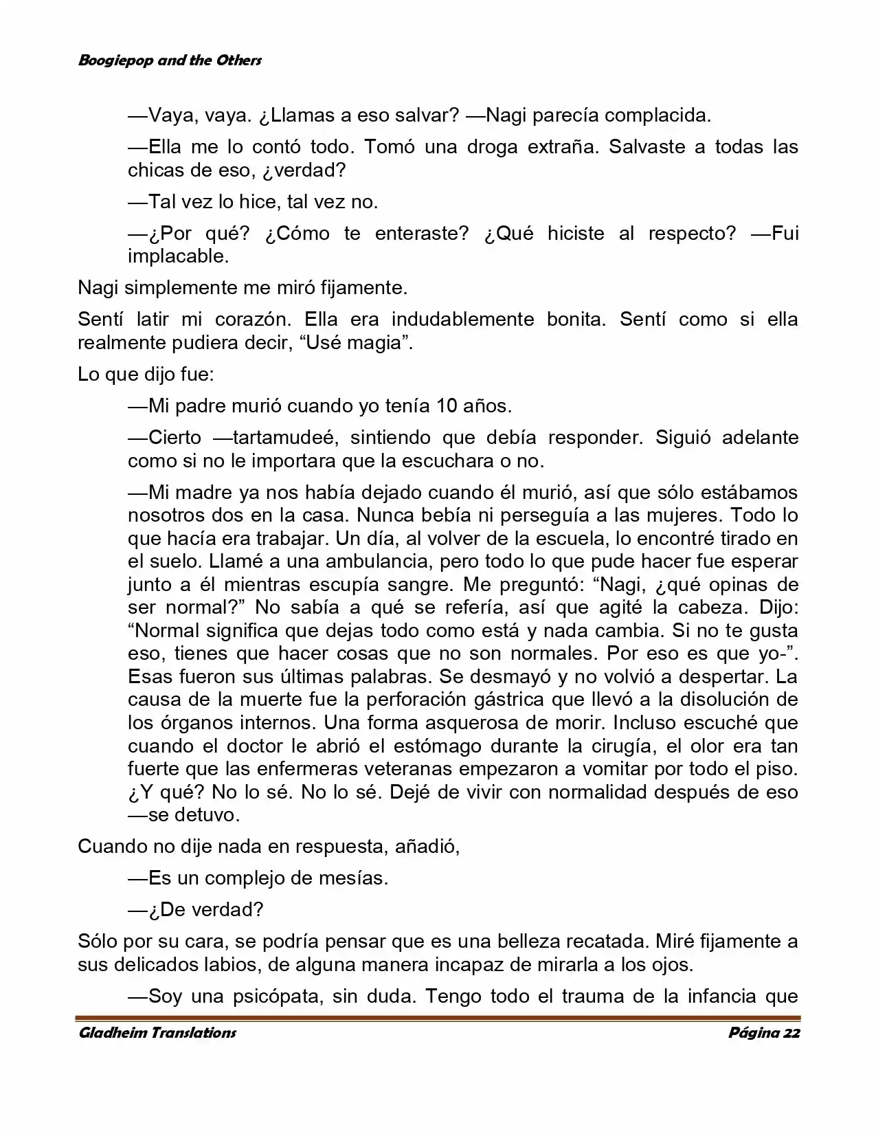 Boogiepop (Novela) - Capítulo 2 - Página 21 - LectorTMOo