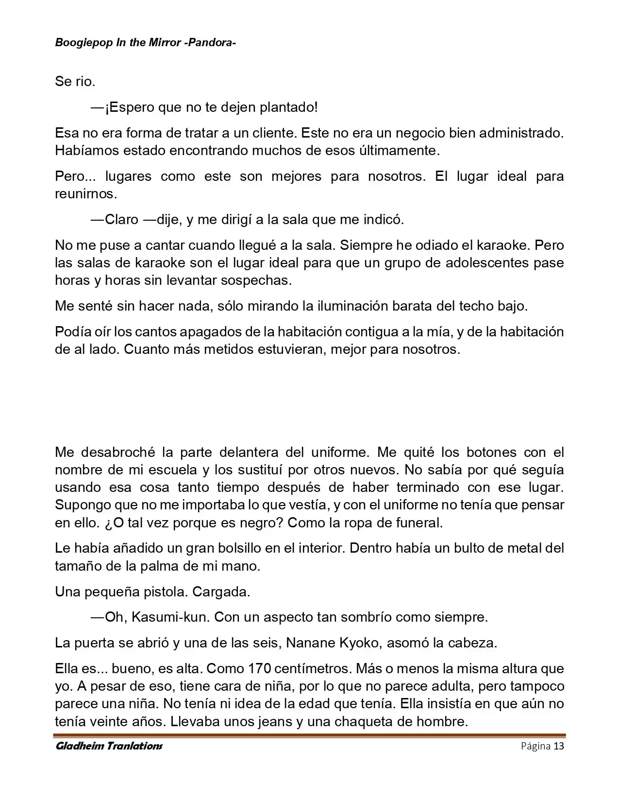 Boogiepop (Novela) - Capítulo 20 - Página 13 - LectorTMOo