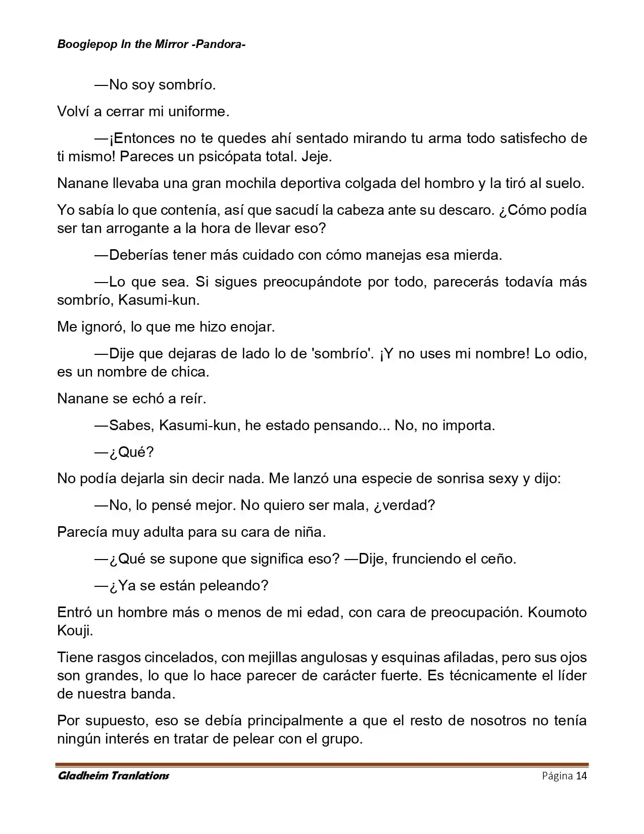 Boogiepop (Novela) - Capítulo 20 - Página 14 - LectorTMOo