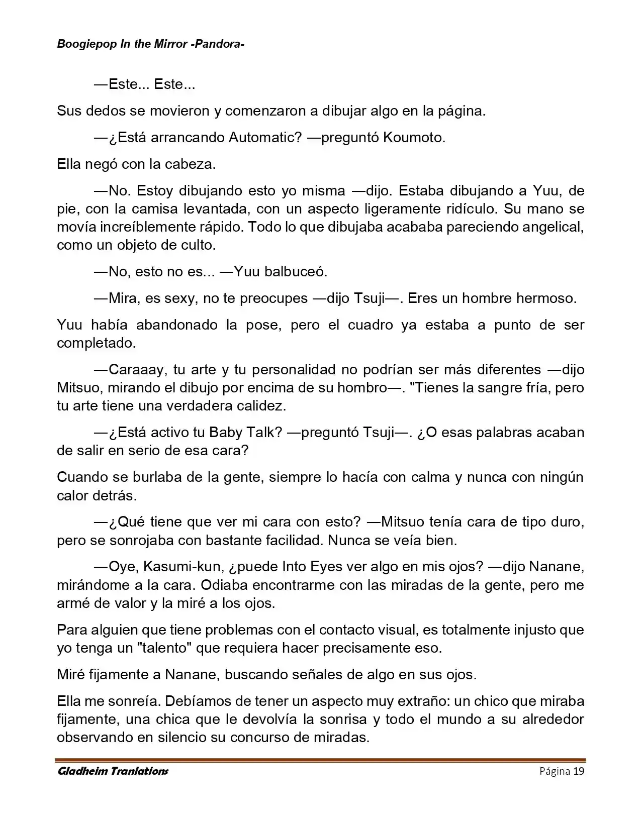 Boogiepop (Novela) - Capítulo 20 - Página 19 - LectorTMOo