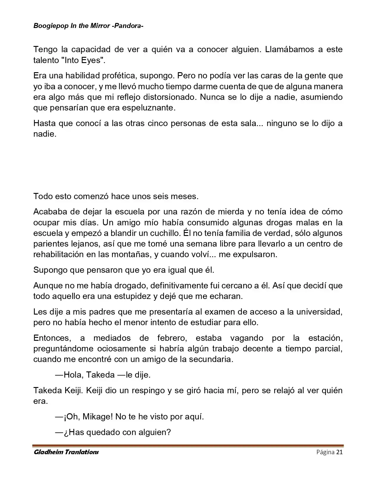 Boogiepop (Novela) - Capítulo 20 - Página 21 - LectorTMOo
