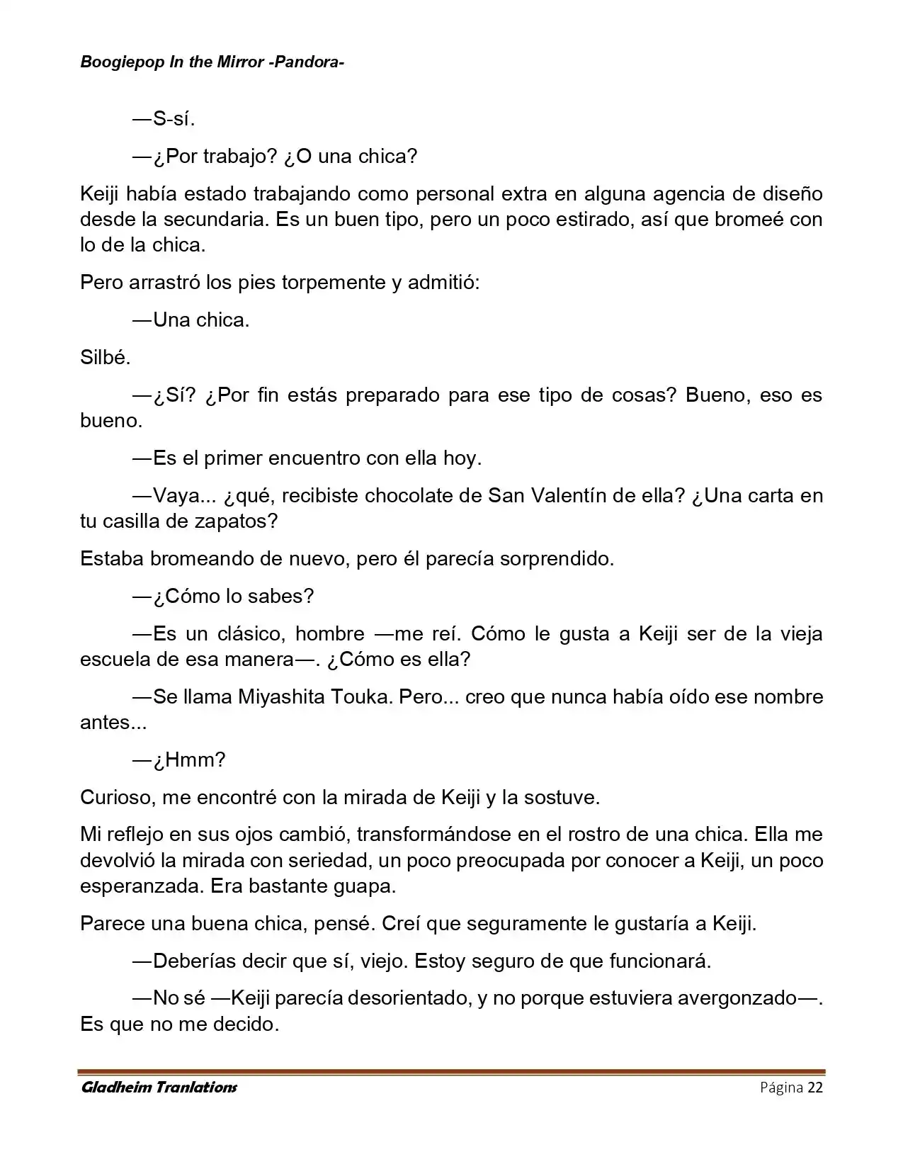 Boogiepop (Novela) - Capítulo 20 - Página 22 - LectorTMOo