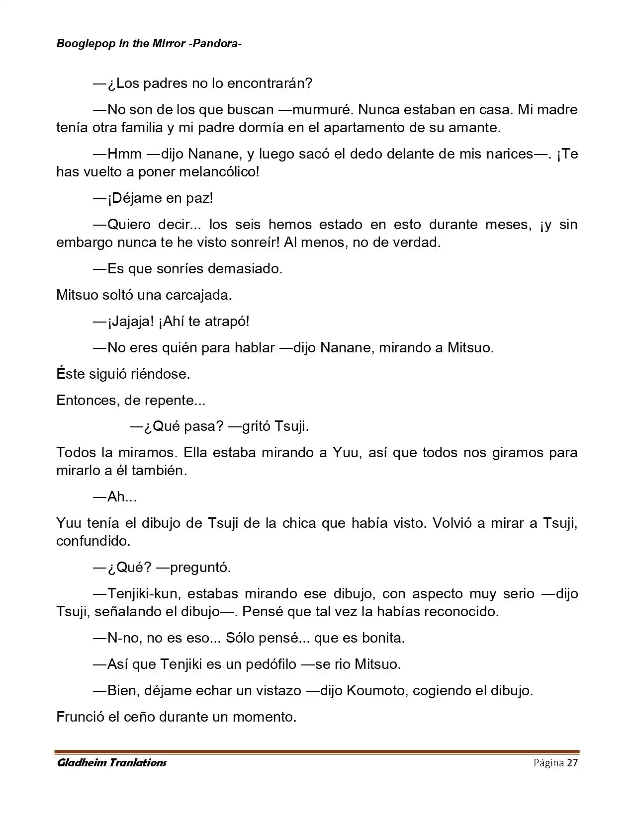 Boogiepop (Novela) - Capítulo 20 - Página 27 - LectorTMOo