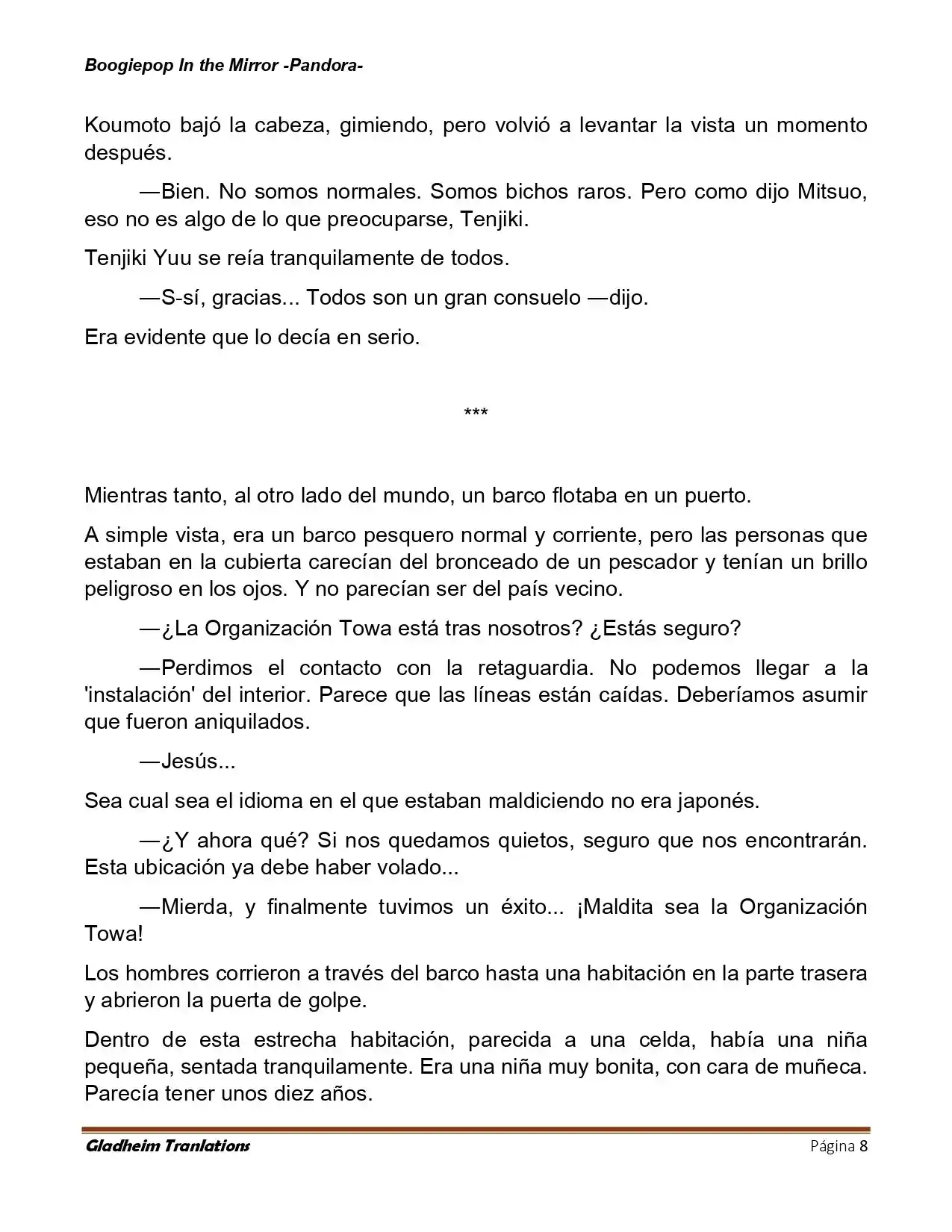 Boogiepop (Novela) - Capítulo 21 - Página 8 - LectorTMOo