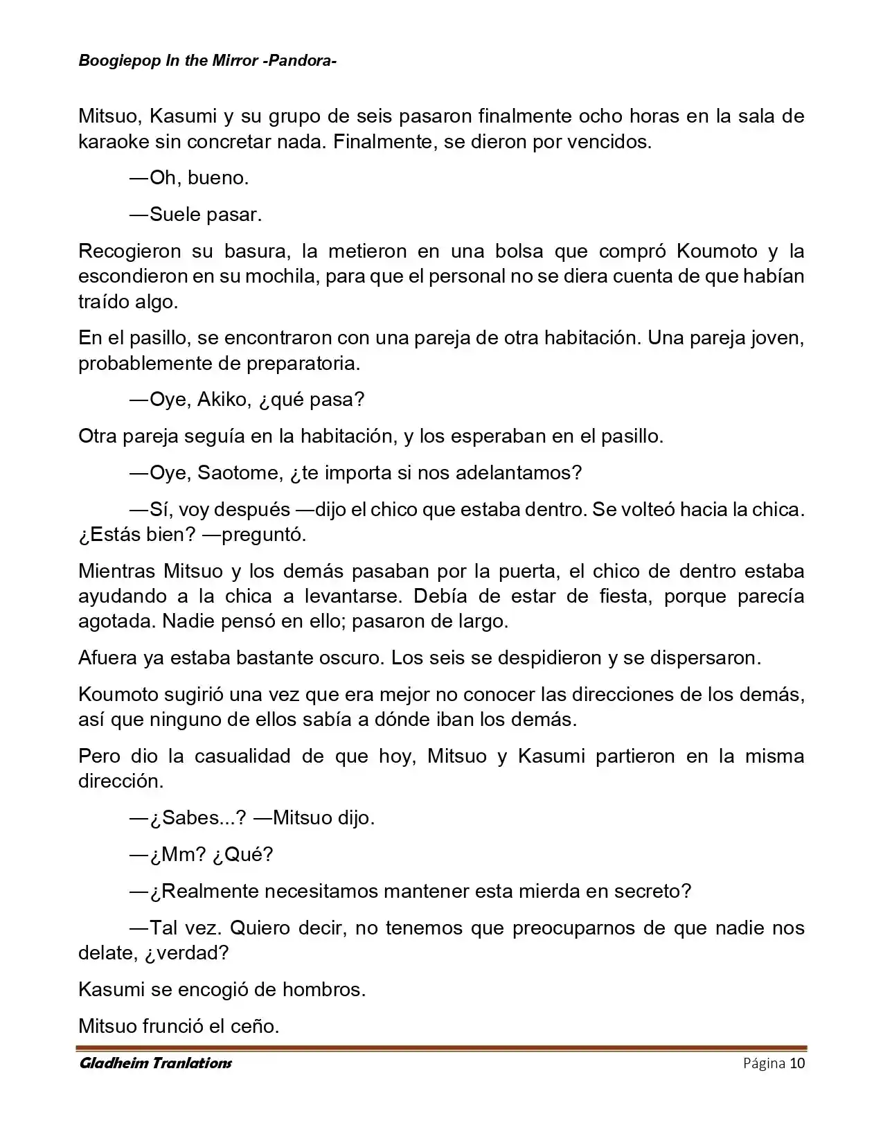 Boogiepop (Novela) - Capítulo 21 - Página 10 - LectorTMOo