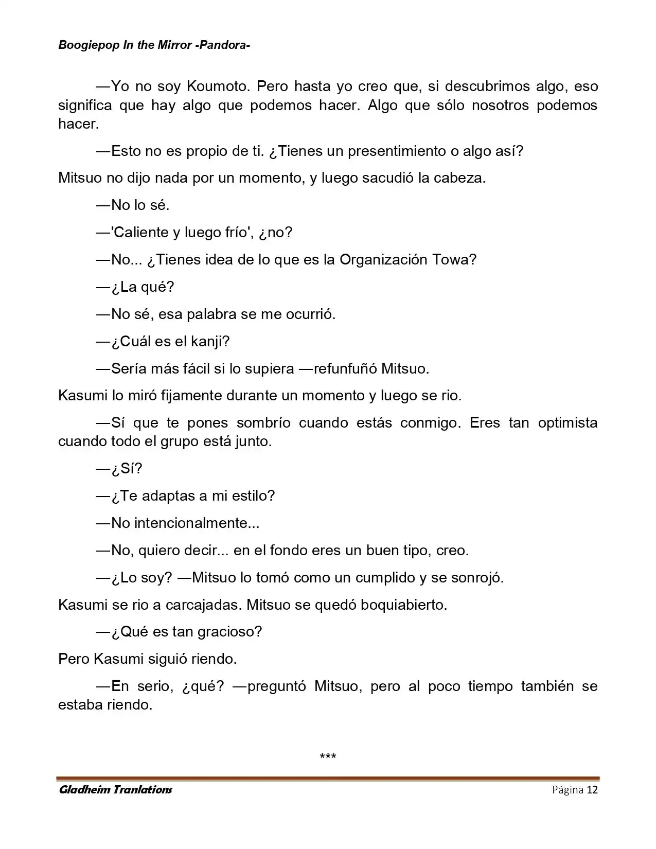 Boogiepop (Novela) - Capítulo 21 - Página 12 - LectorTMOo