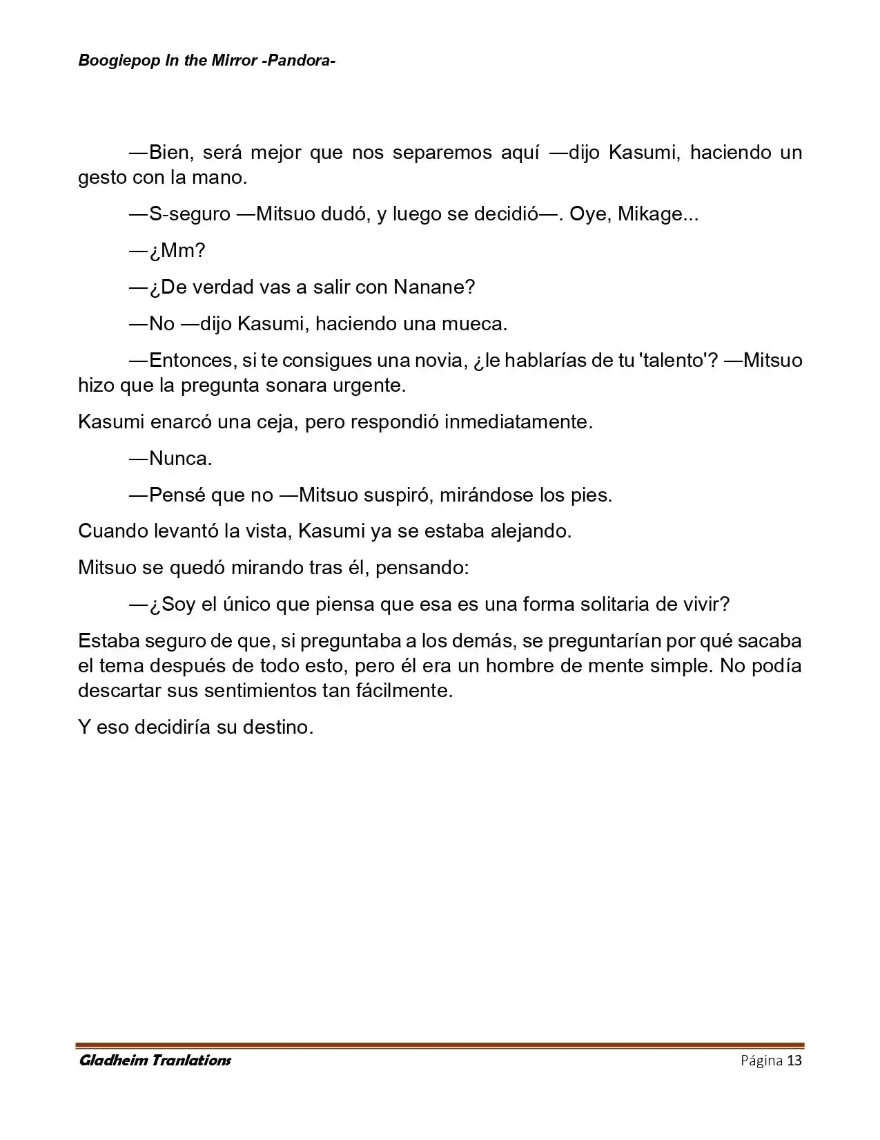 Boogiepop (Novela) - Capítulo 21 - Página 13 - LectorTMOo
