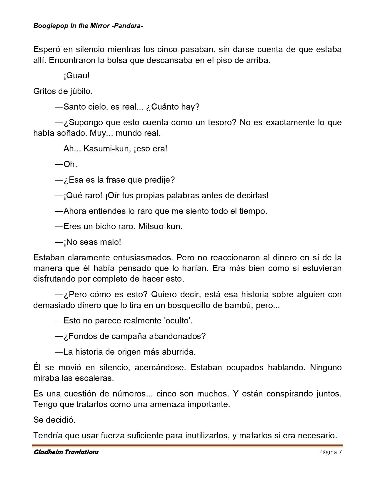 Boogiepop (Novela) - Capítulo 22 - Página 7 - LectorTMOo