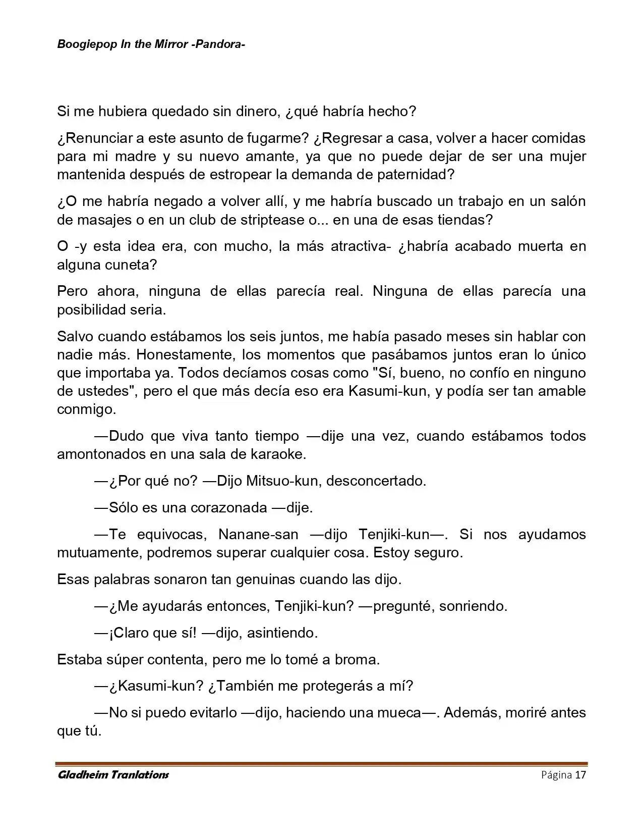 Boogiepop (Novela) - Capítulo 22 - Página 17 - LectorTMOo